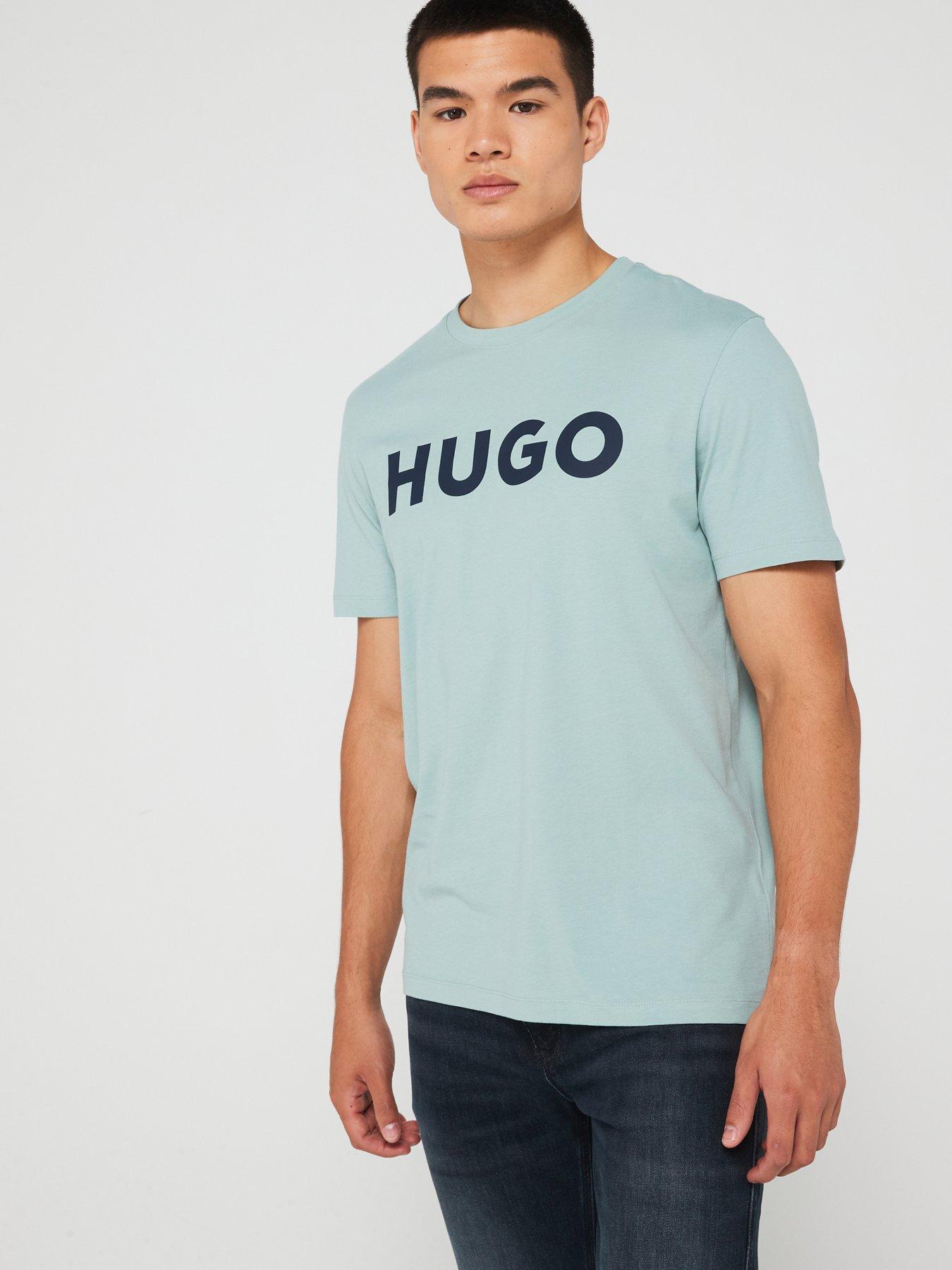 hugo-hugo-dulivio-regular-fit-large-logo-t-shirt-light-grey