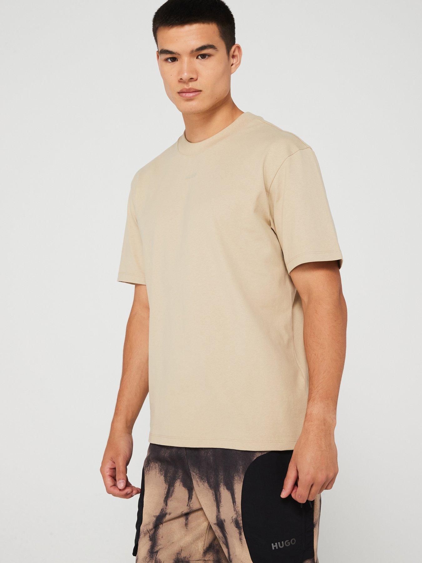 hugo-dapolino-small-logo-t-shirt-beige