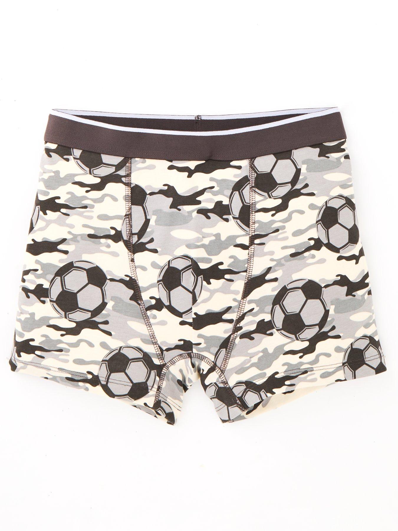 Image 2 of 3 of V by Very Boys Camo Football 7 Pack Trunks