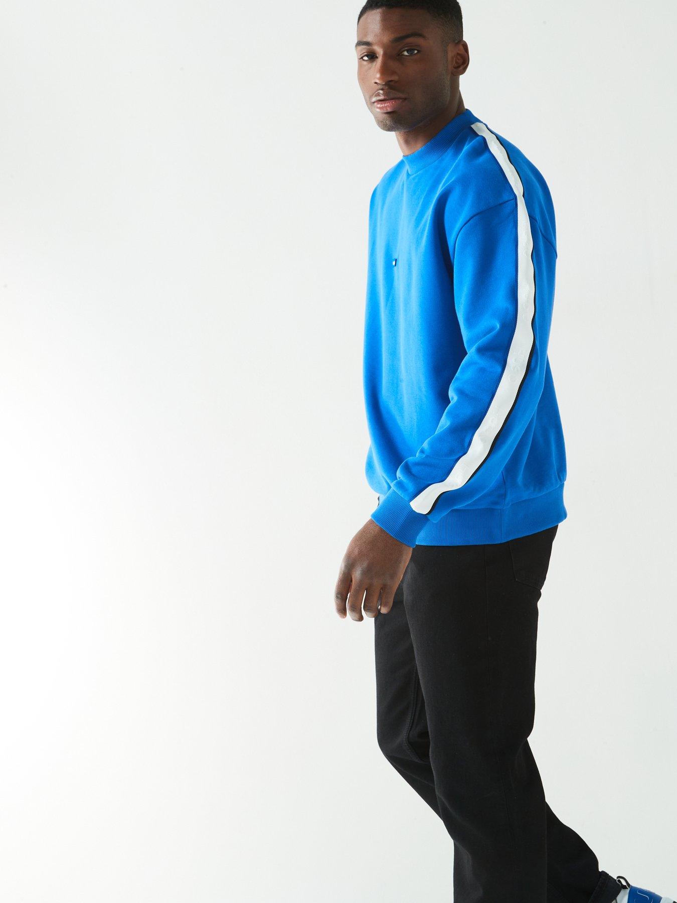 hugo-blue-niole-regular-fit-shoulder-tape-crew-sweat-bluedetail