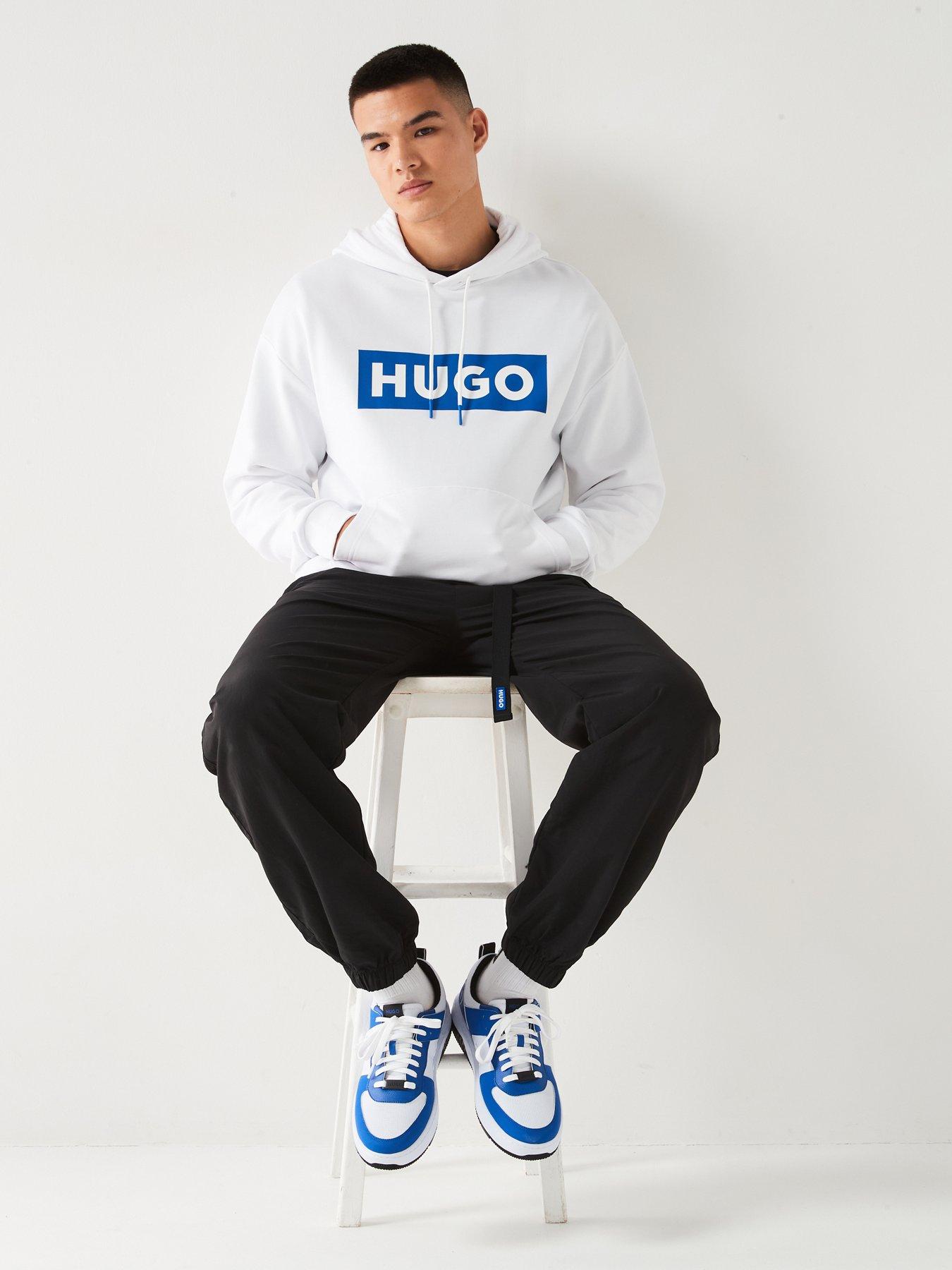 hugo-blue-nalves-regular-fit-logo-hoodie-whitedetail