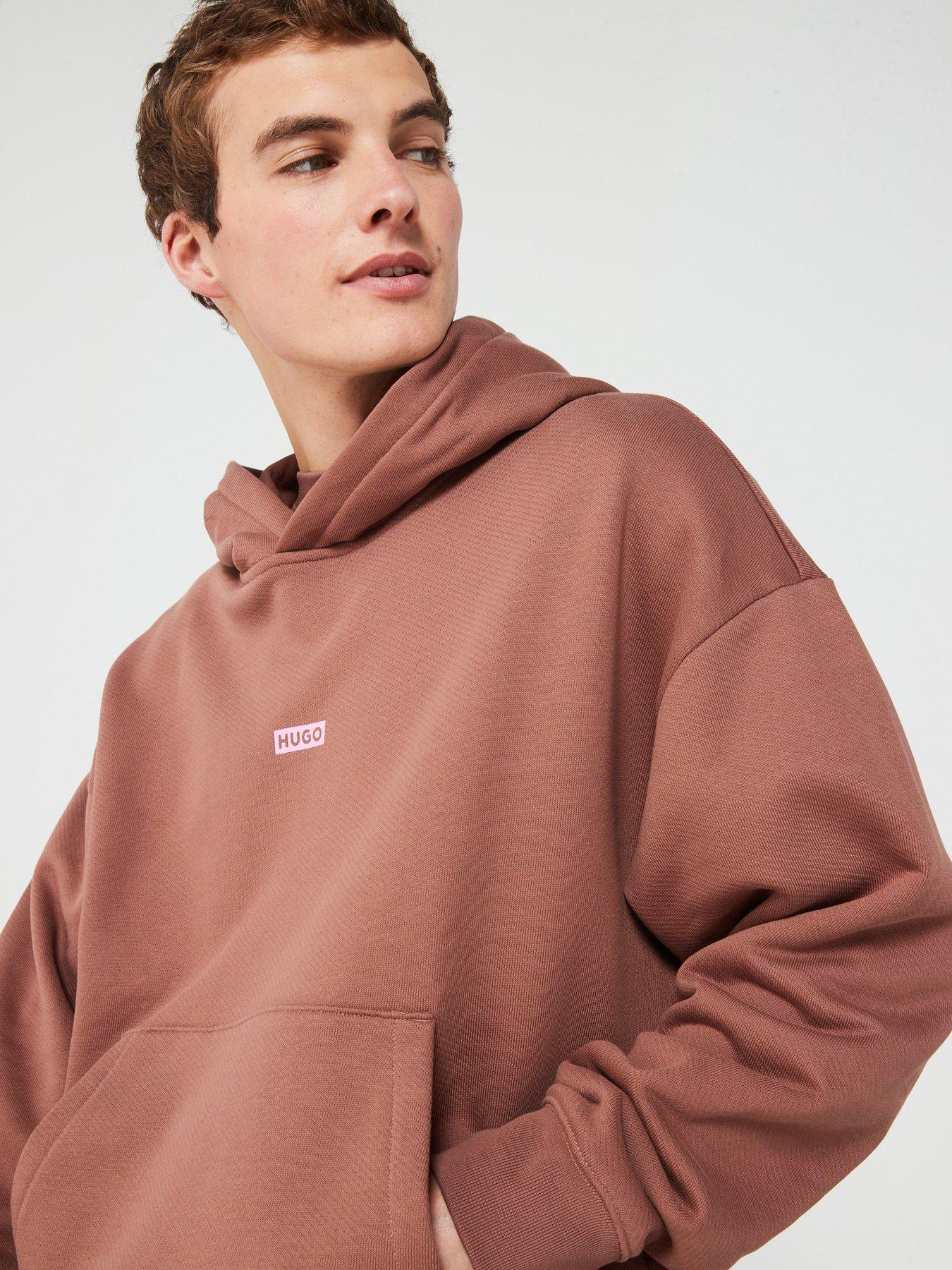 hugo-blue-nazardo-oversized-international-logo-hoodie-browndetail