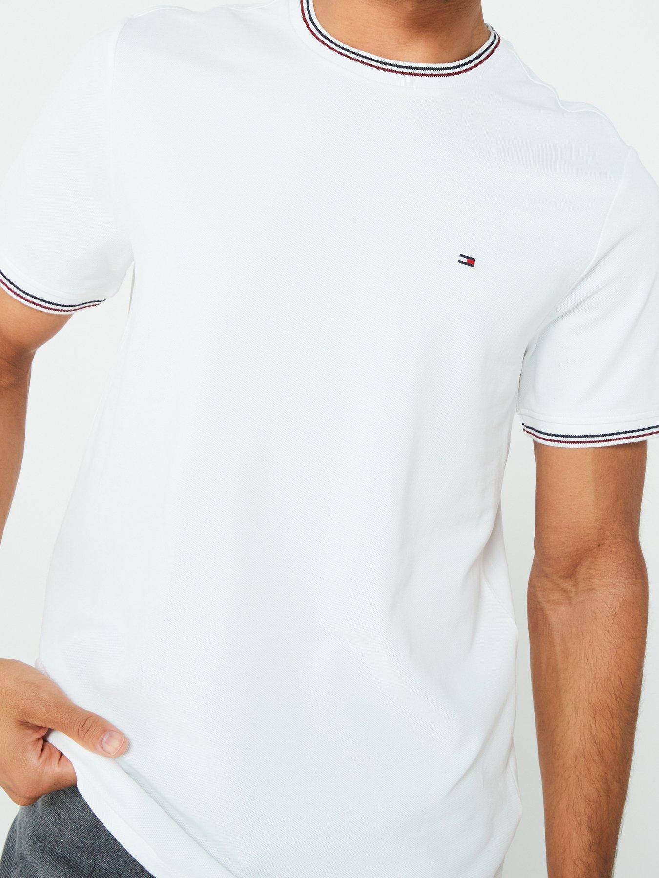 tommy-hilfiger-tommy-hilfiger-stripe-tipped-collar-t-shirt-whiteoutfit