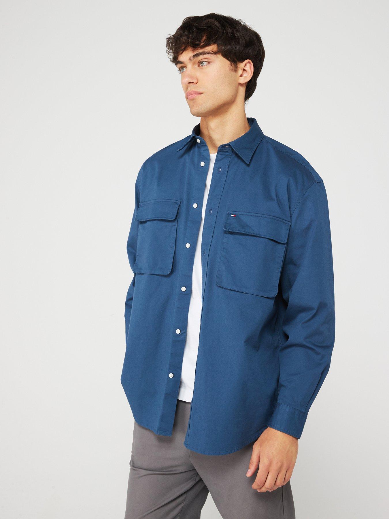 tommy-hilfiger-tommy-hilfiger-utility-twill-overshirt-blue