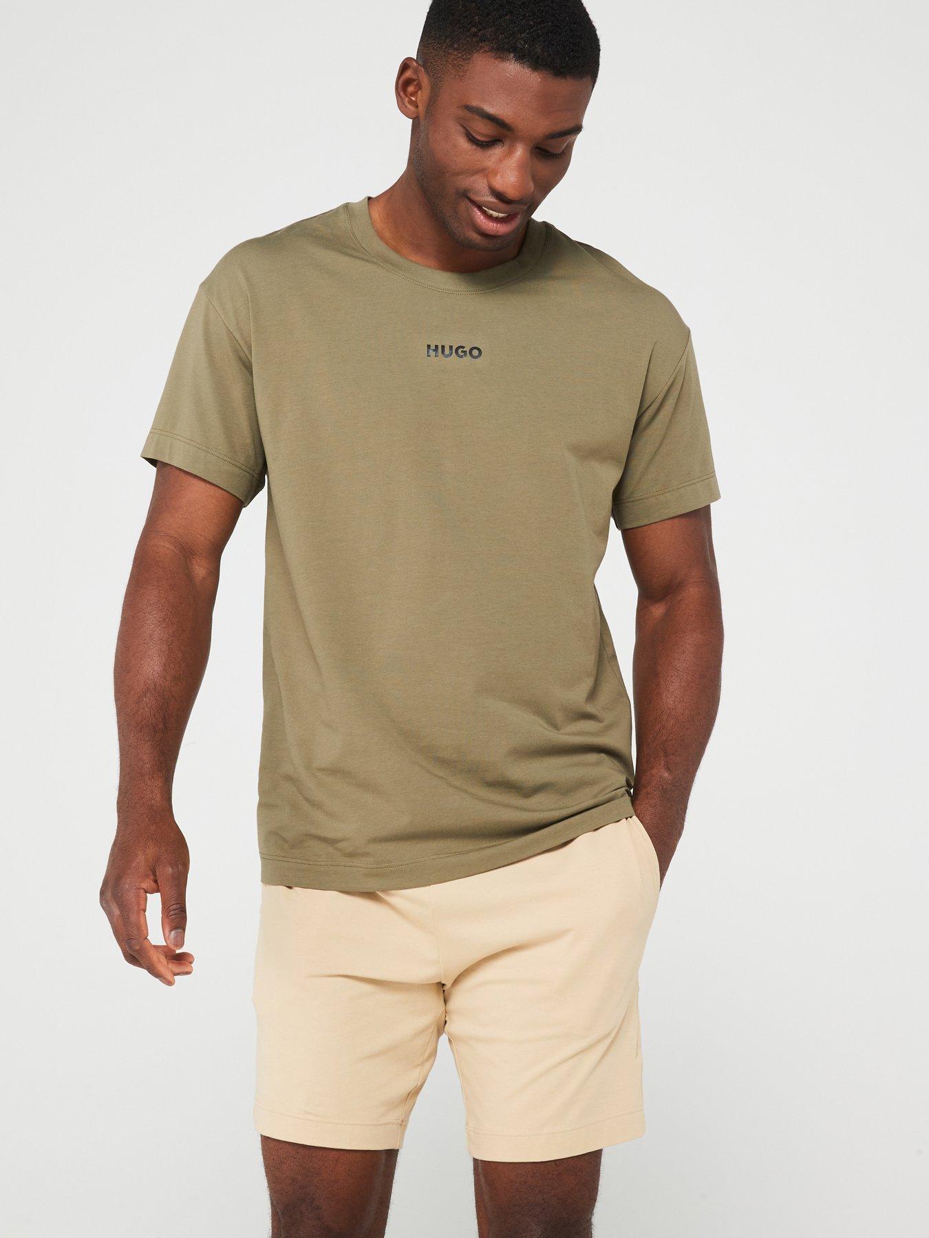 hugo-hugo-linked-loungewear-t-shirt-khaki