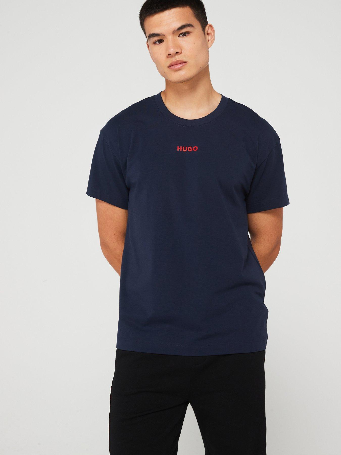 hugo-hugo-linked-loungewear-t-shirt-navy