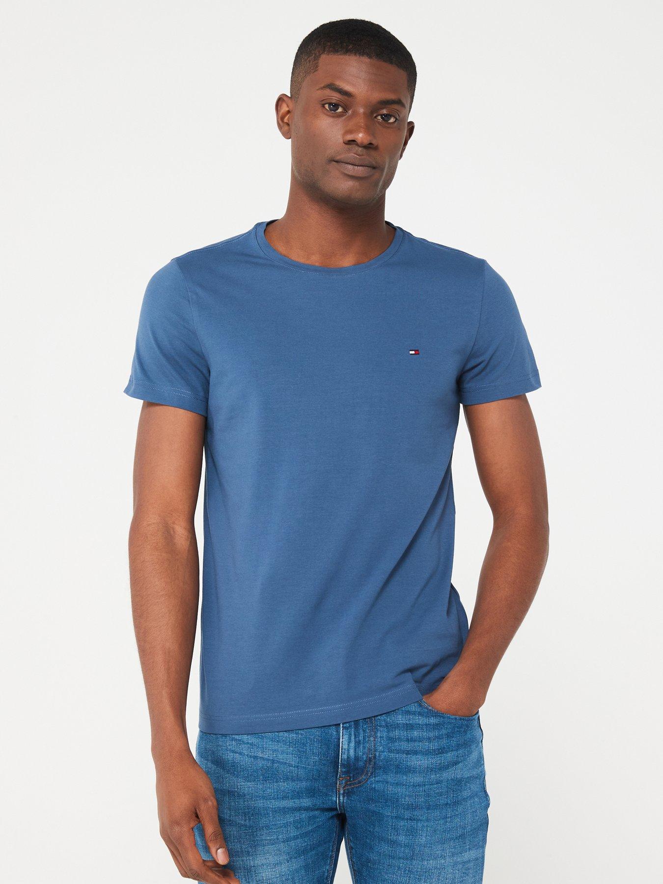 tommy-hilfiger-tommy-hilfiger-stretch-slim-fit-t-shirt-blue