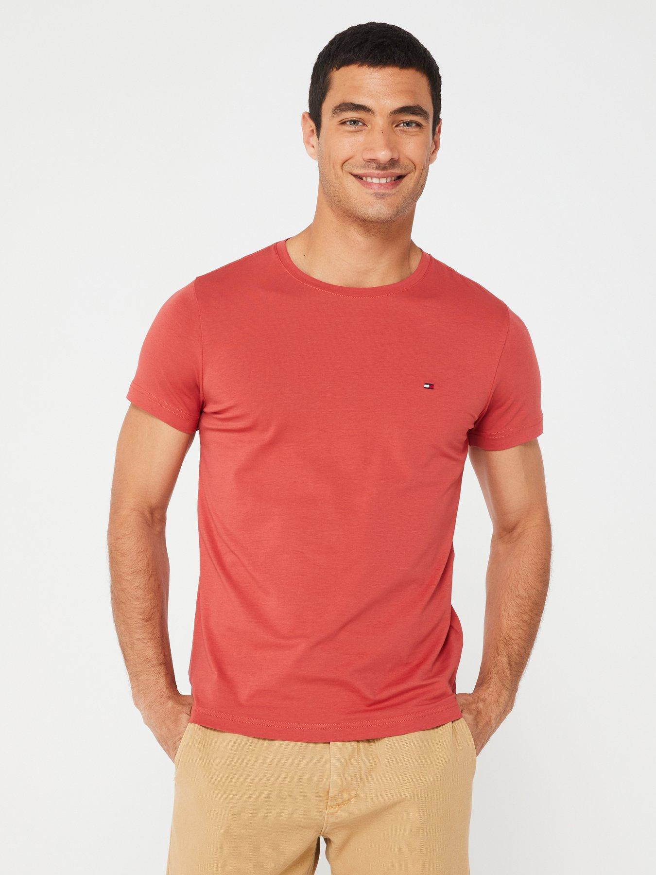 tommy-hilfiger-tommy-hilfiger-stretch-slim-fit-t-shirt-red