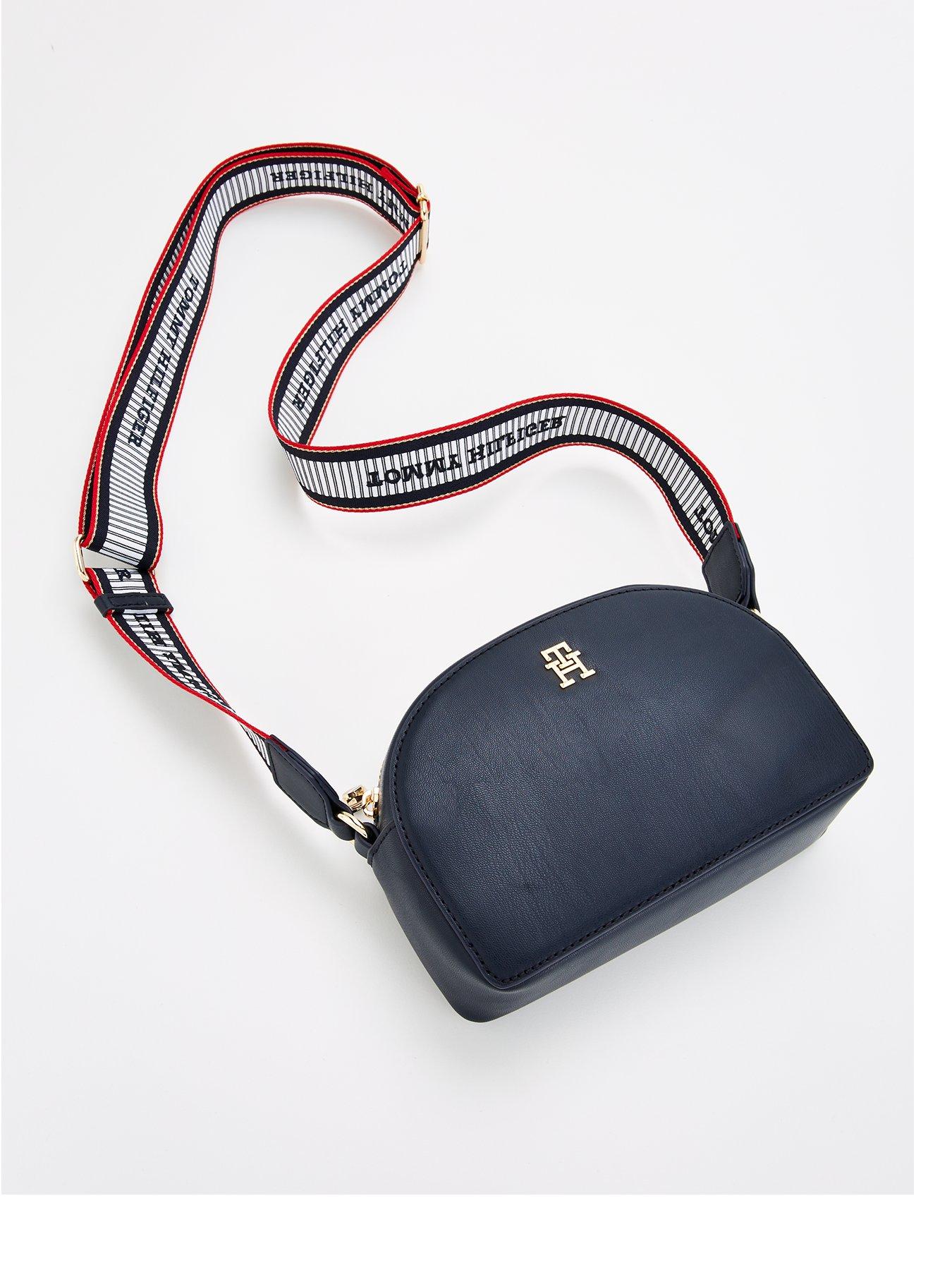 Logo Strap Camera Bag Navy