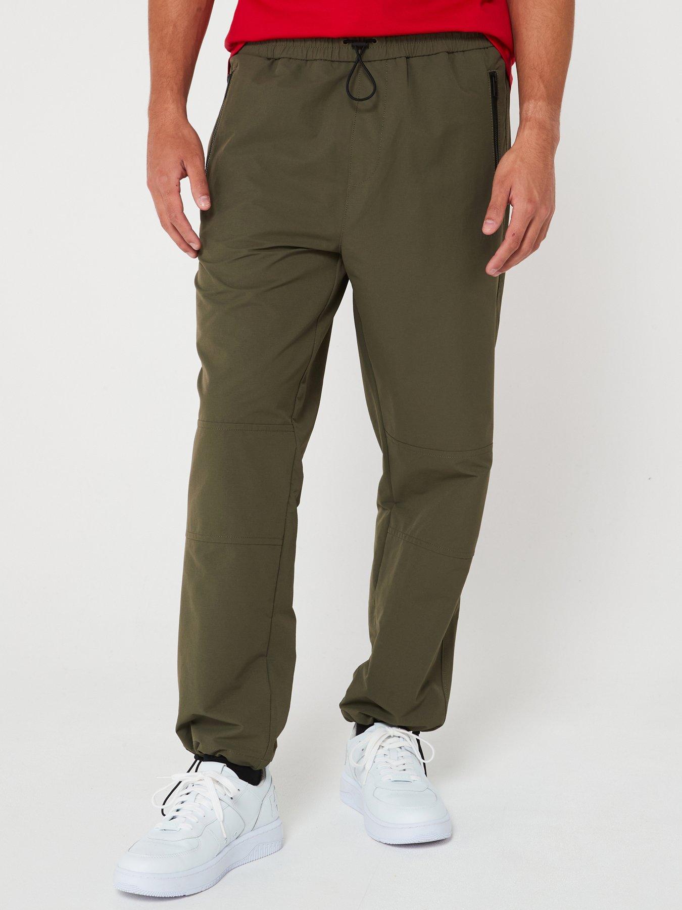 hugo-hugo-gendo242-stretch-nylon-casual-trousers-dark-olive