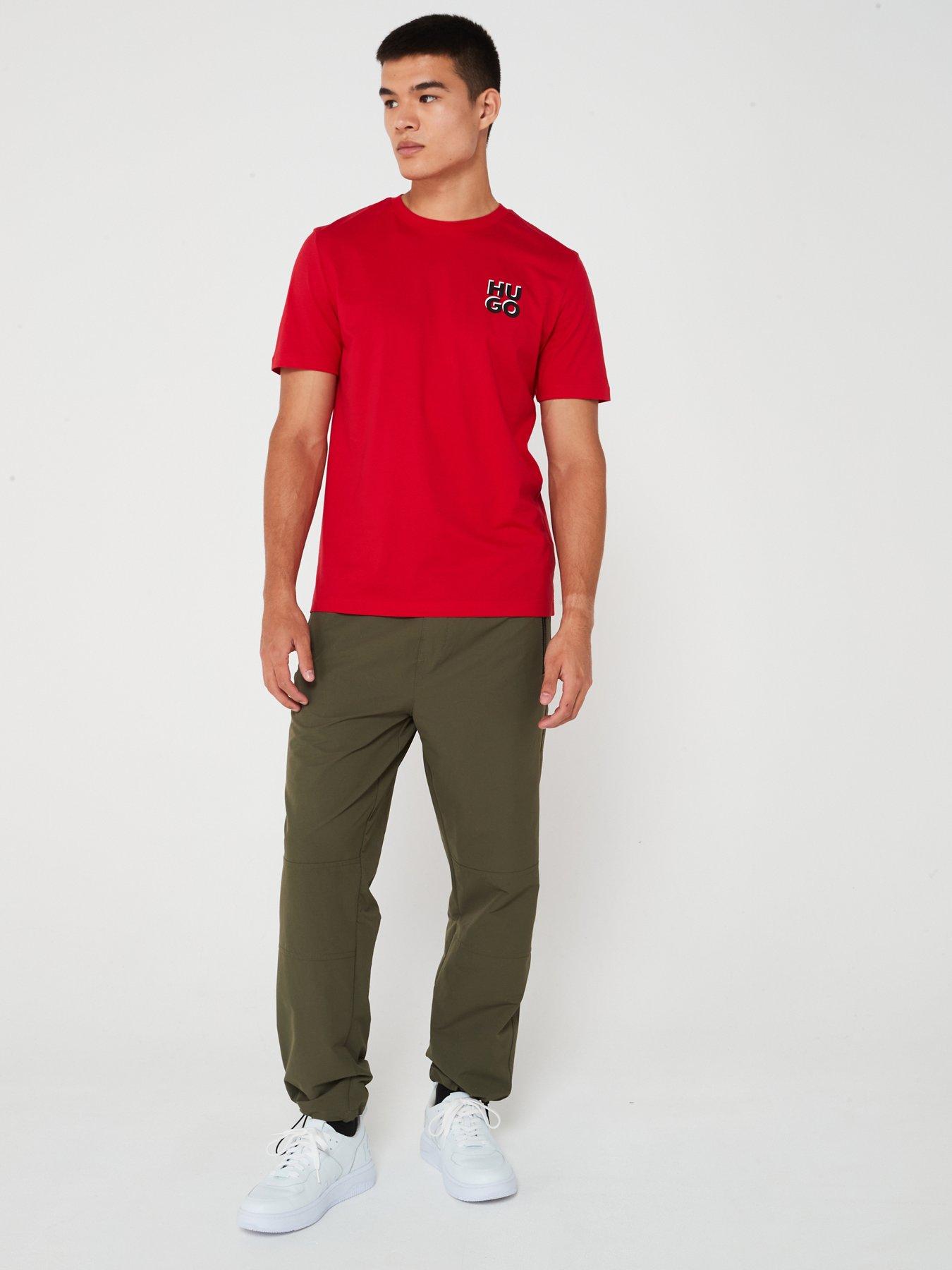 hugo-hugo-gendo242-stretch-nylon-casual-trousers-dark-oliveback