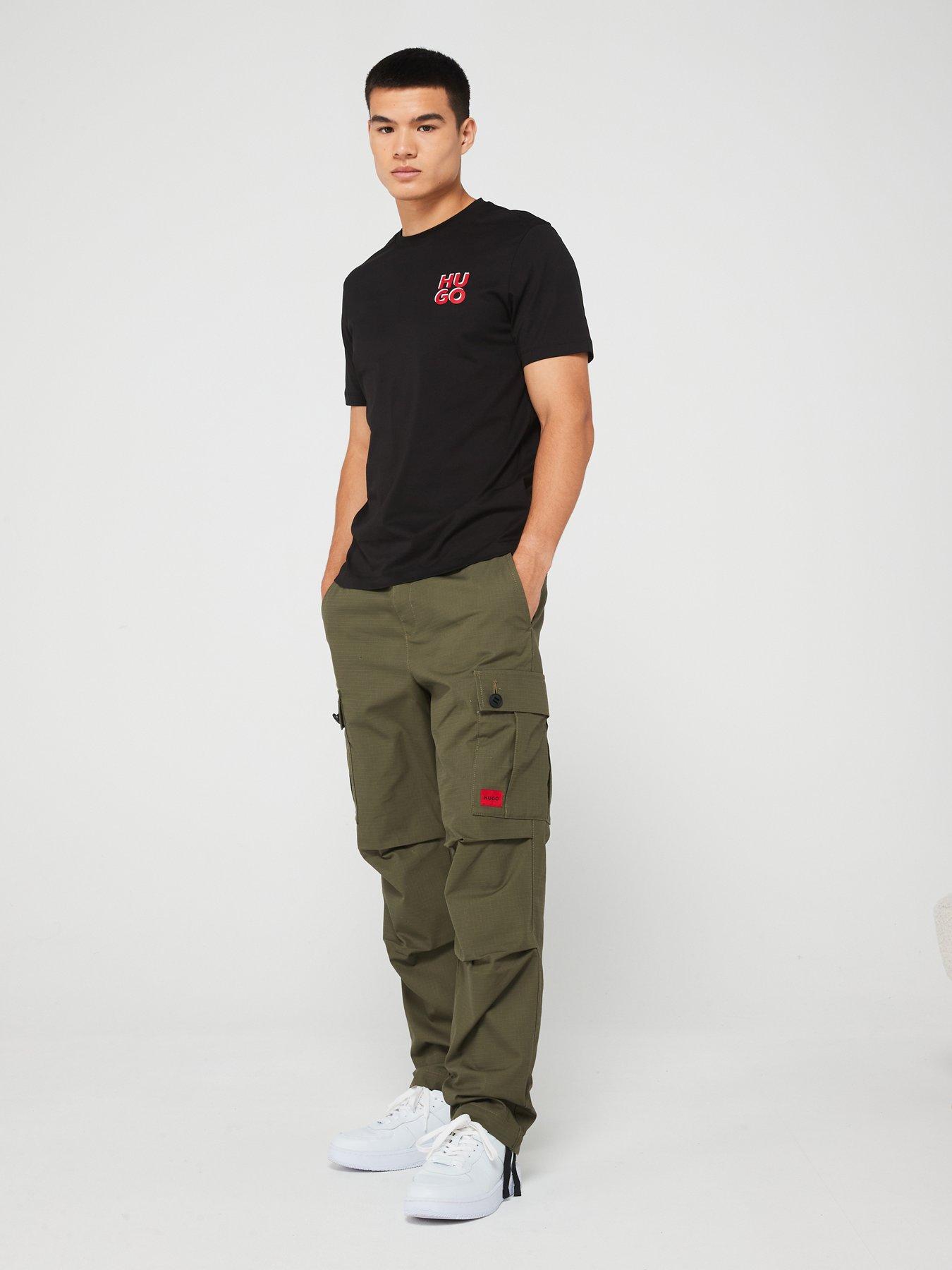 hugo-hugo-garlo233-regular-fot-drawstring-cargo-pants-dark-oliveback