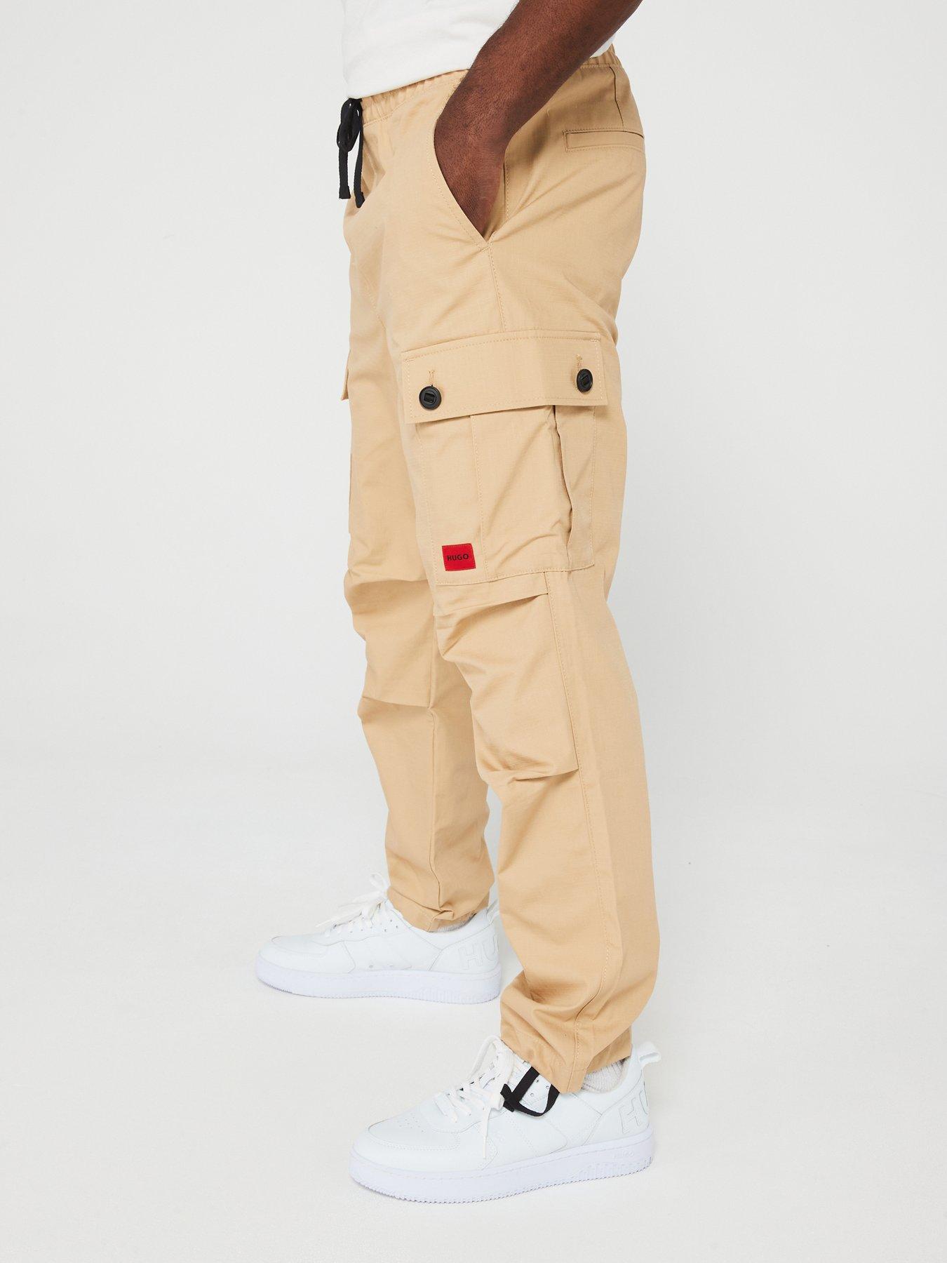 hugo-garlo233-regular-fit-drawstring-cargo-pants--beige