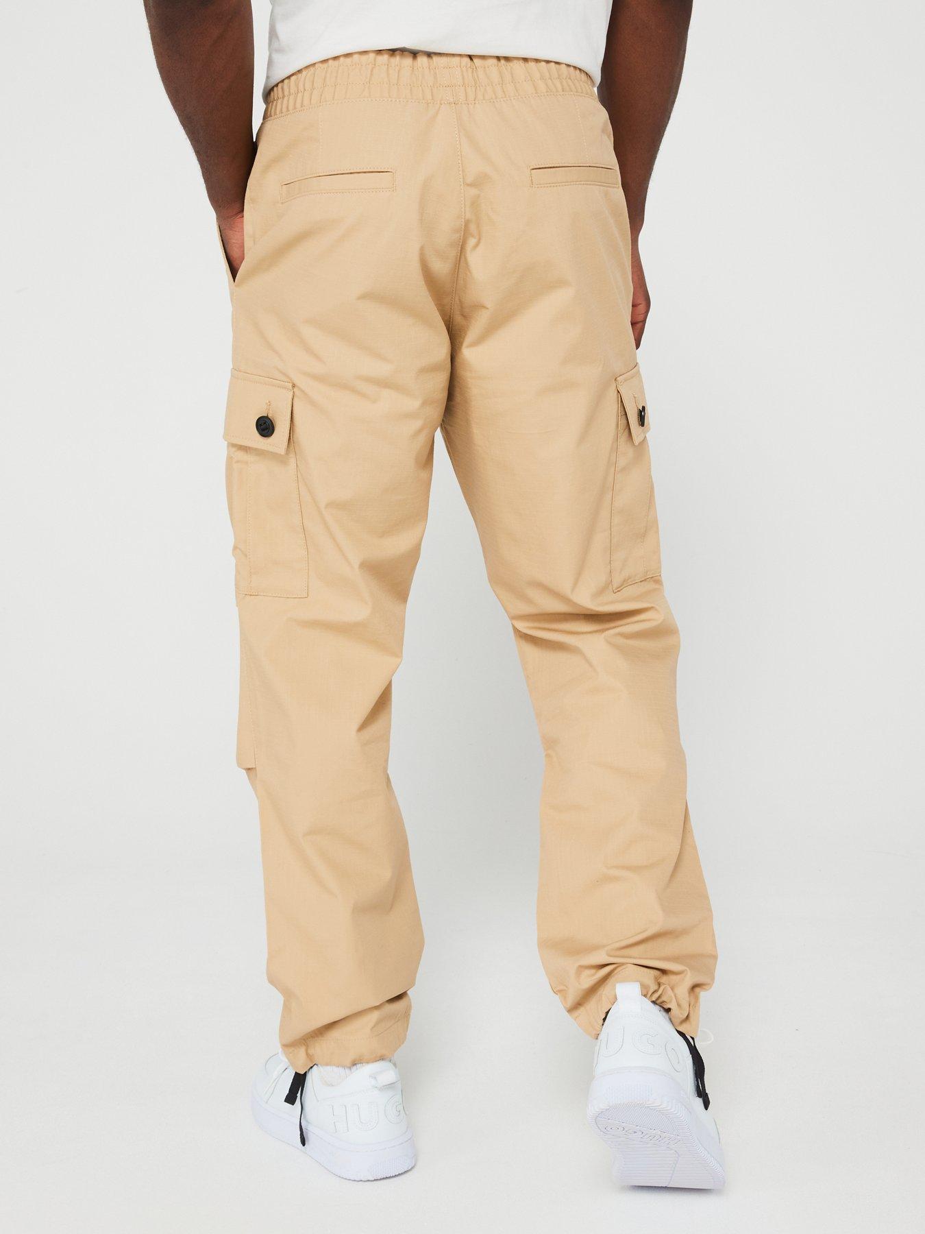 hugo-garlo233-regular-fit-drawstring-cargo-pants--beigestillFront