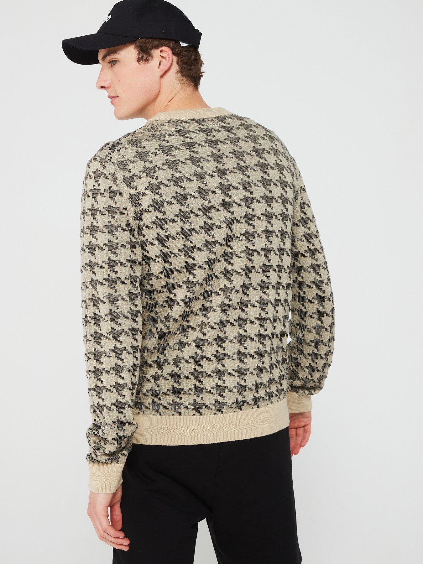 hugo-hugo-steeth-houndstooth-pattern-knitted-jumper-beigestillFront