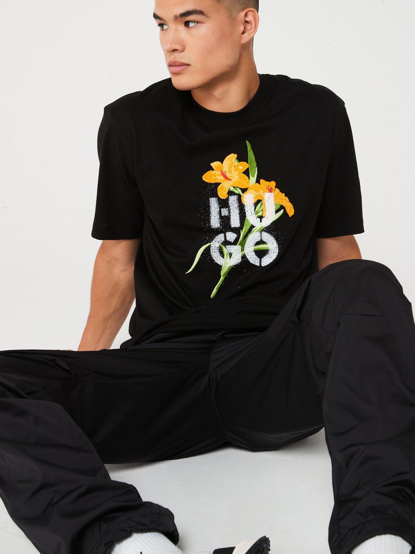 hugo-hugo-dilablumi-regular-fit-stacked-logo-floral-print-t-shirt-blackdetail