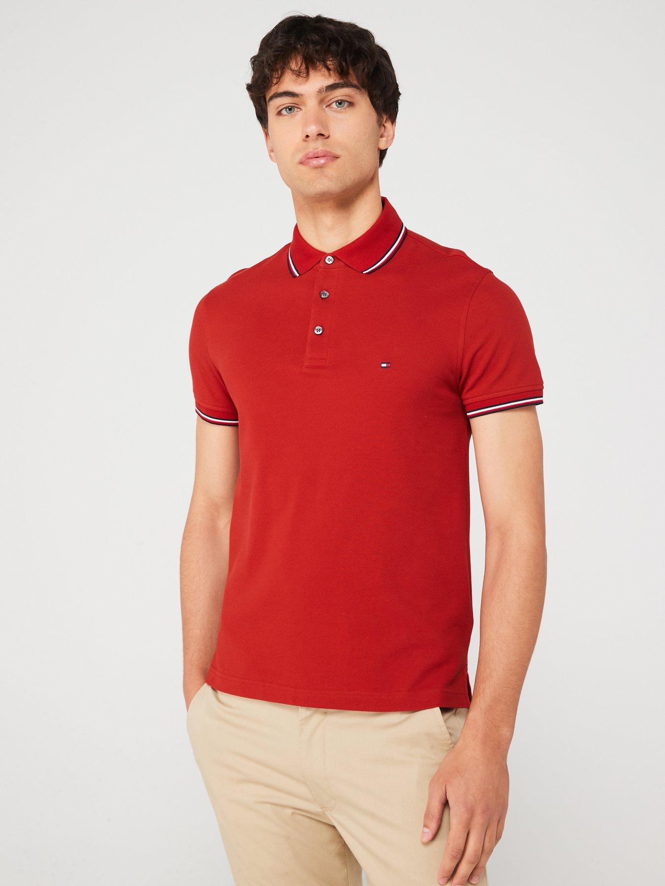 tommy-hilfiger-tommy-hilfiger-1985-tipped-slim-fit-polo-shirt-dark-red