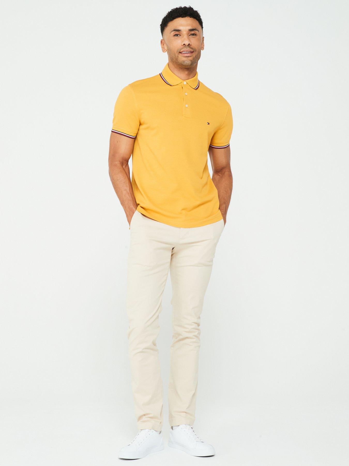 tommy-hilfiger-tommy-hilfiger-1985-tipped-slim-fit-polo-shirt-dark-yellowback