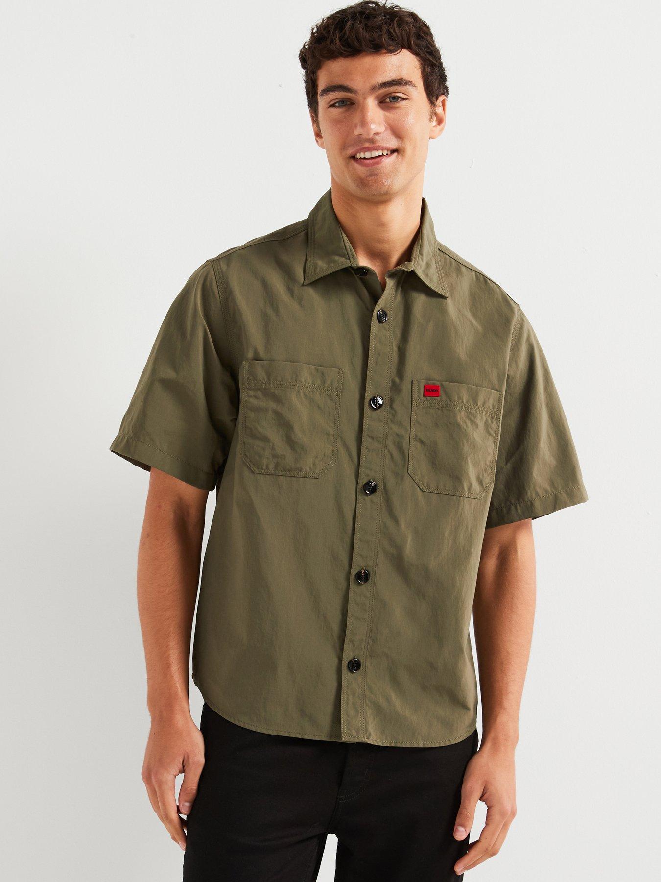 hugo-hugo-eratino-oversized-double-pocket-short-sleeve-shirt-dark-olivefront