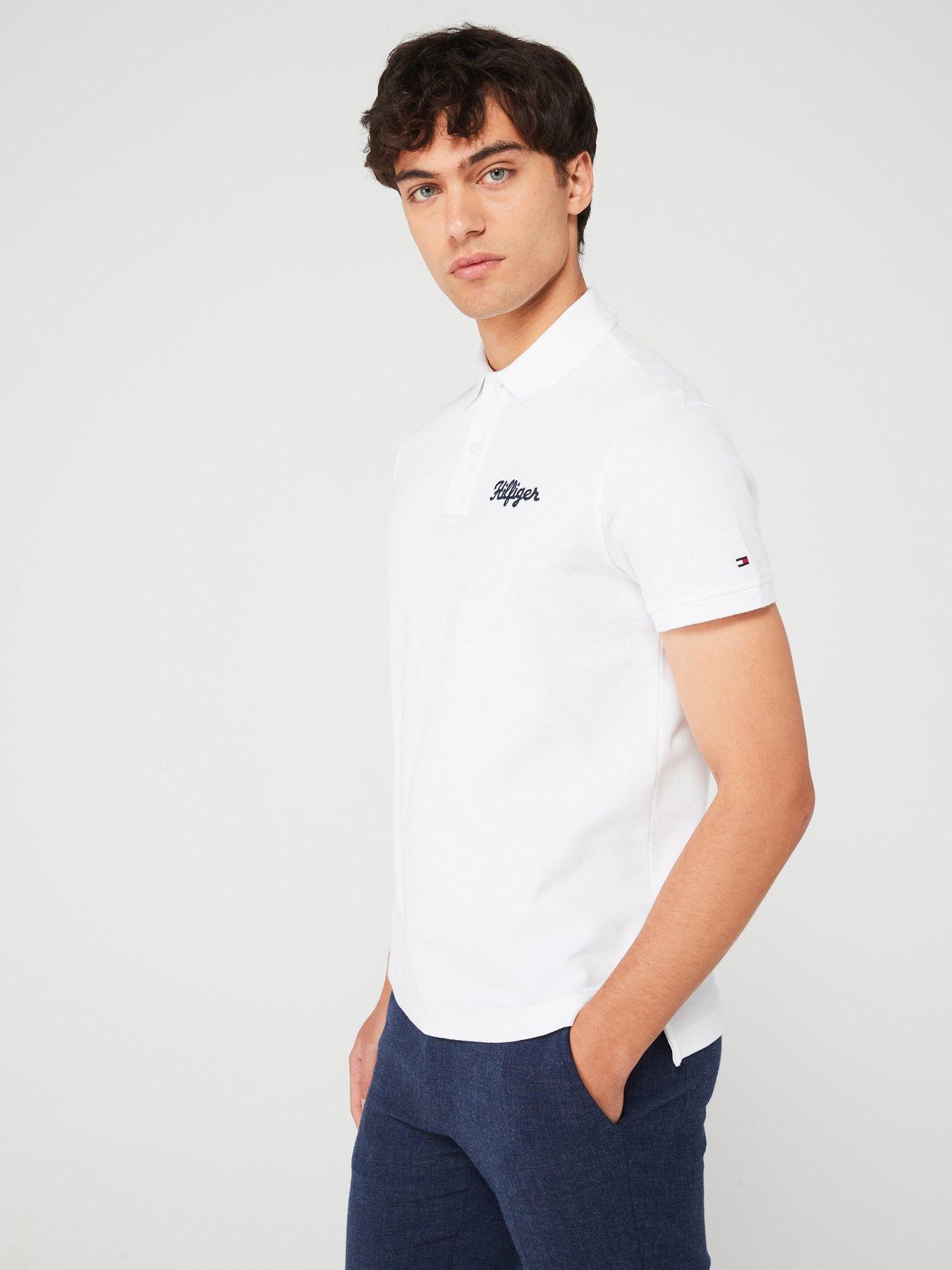 tommy-hilfiger-tommy-hilfiger-chainstitch-regular-fit-polo-shirt-white