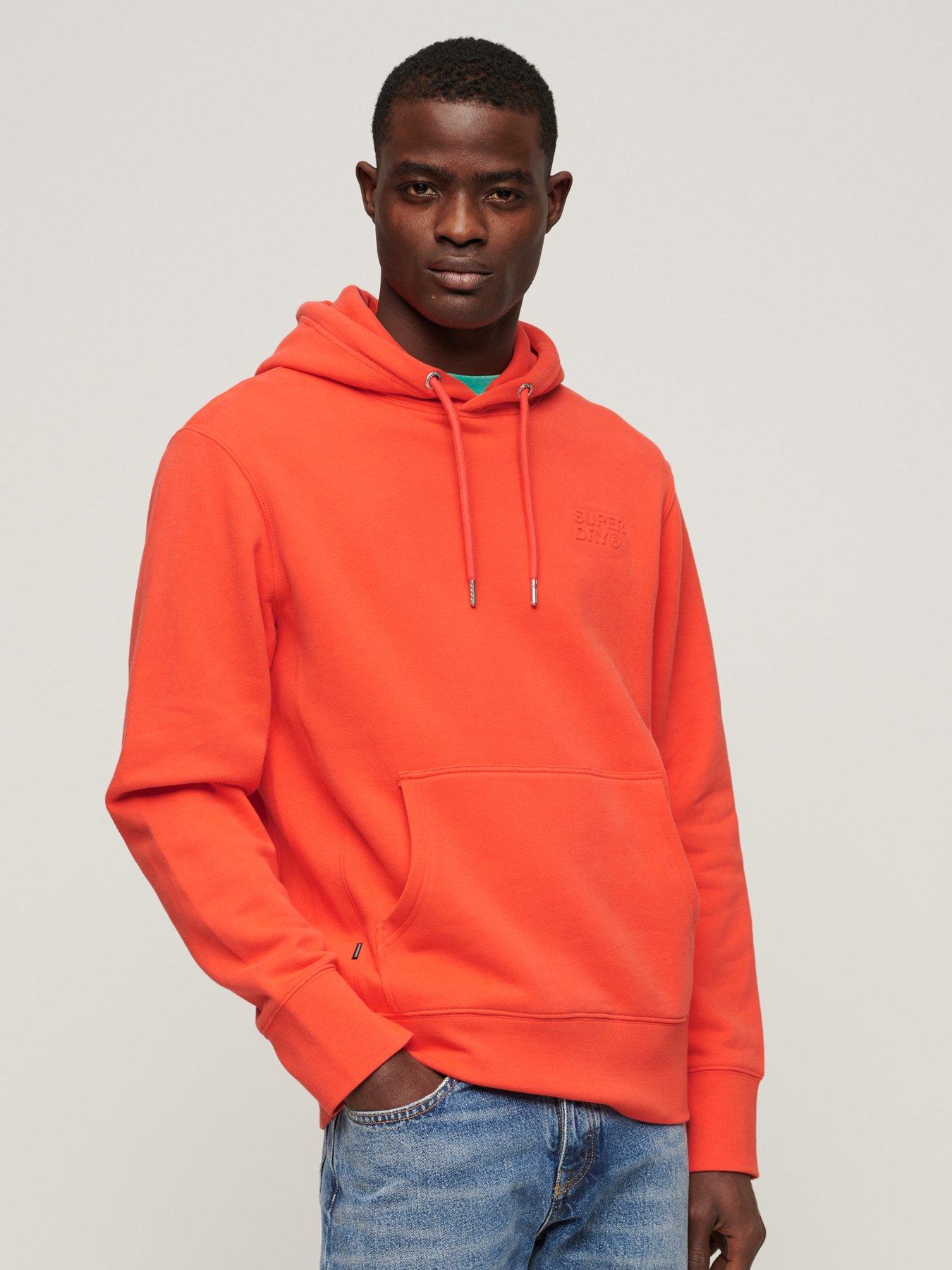 Orange hoodie superdry sale