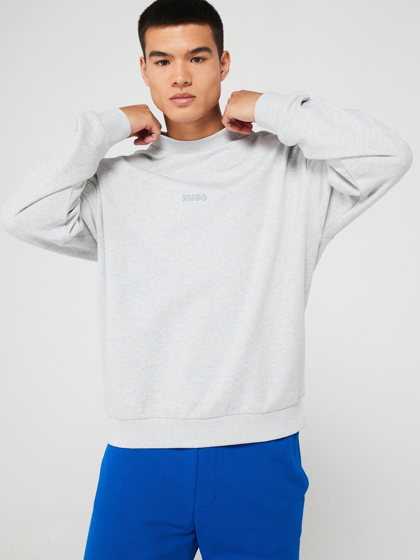 hugo-blue-noriche-loose-fit-back-outline-print-crew-sweat-greystillFront