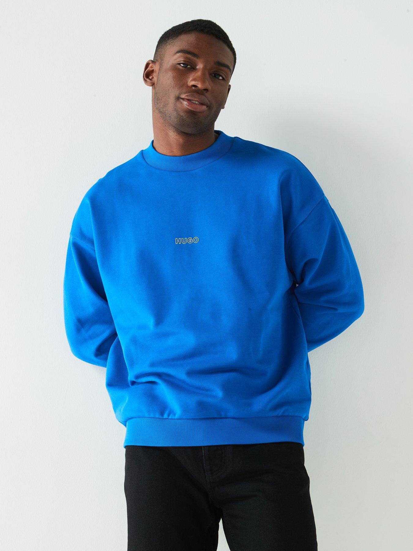 hugo-blue-noriche-loose-fit-back-outline-print-crew-sweat-bluestillFront