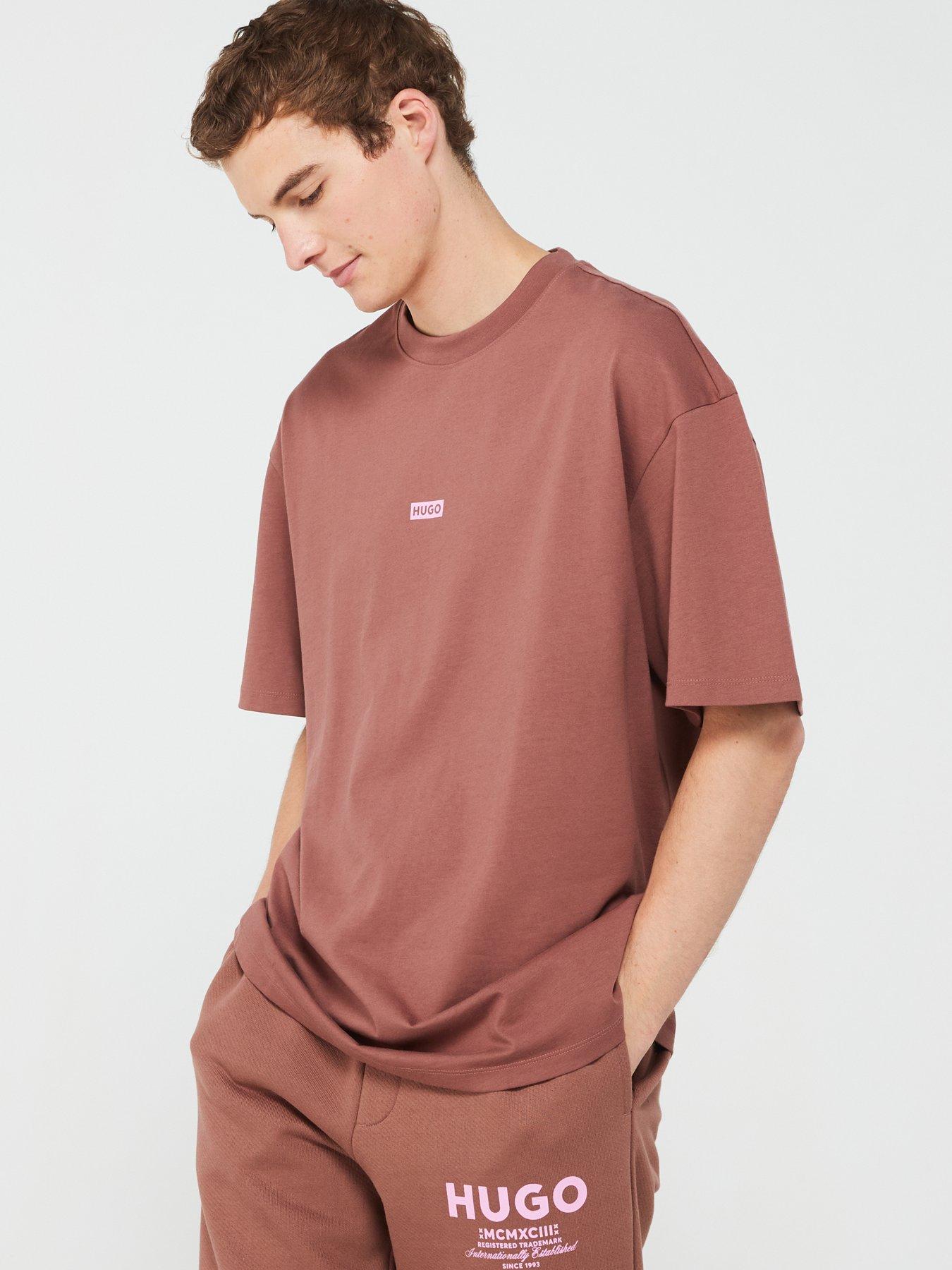 hugo-blue-nalono-oversized-international-logo-t-shirt-browndetail