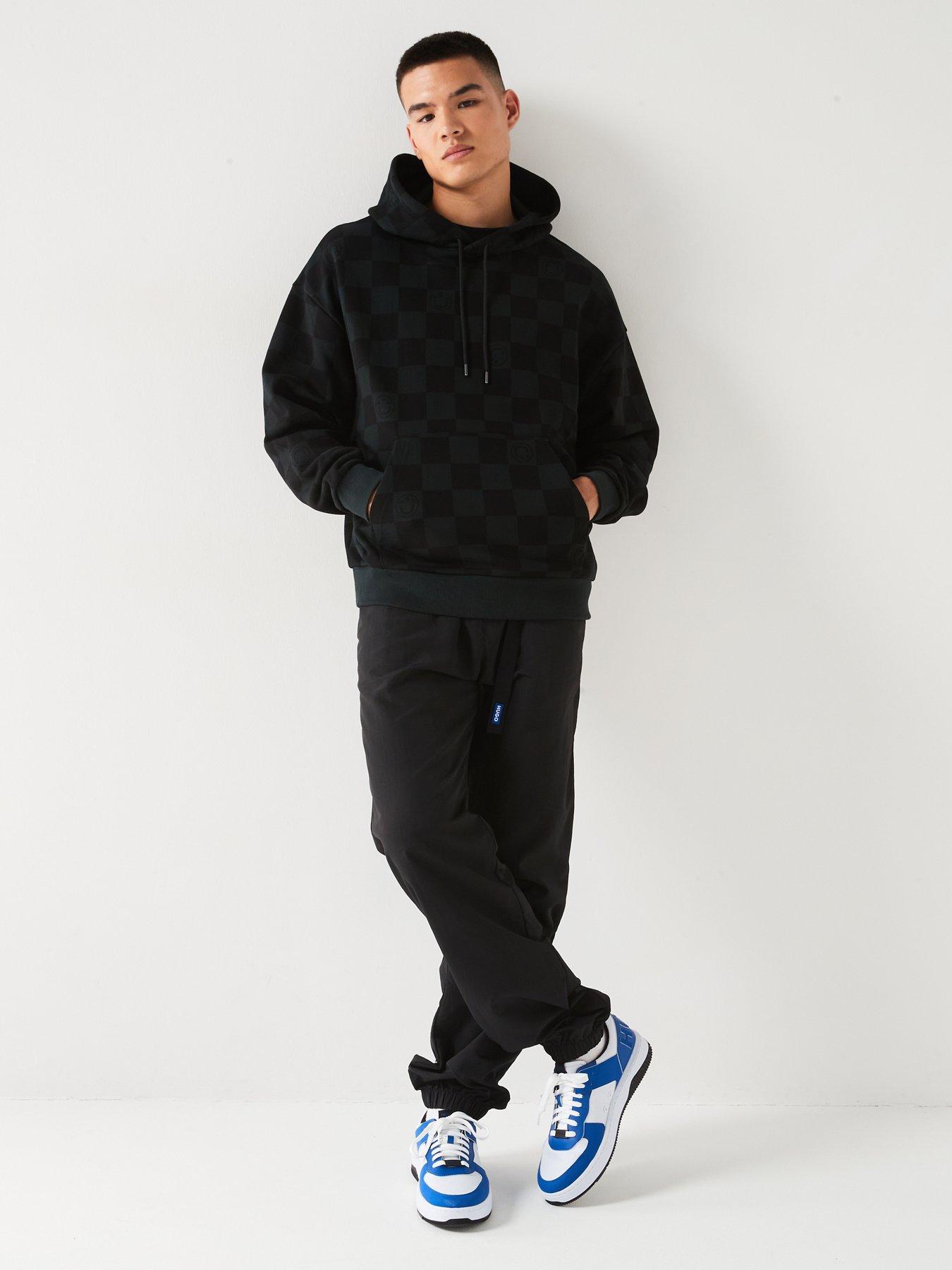 hugo-blue-nevalp-loose-fit-checkerboard-hoodie-blackback