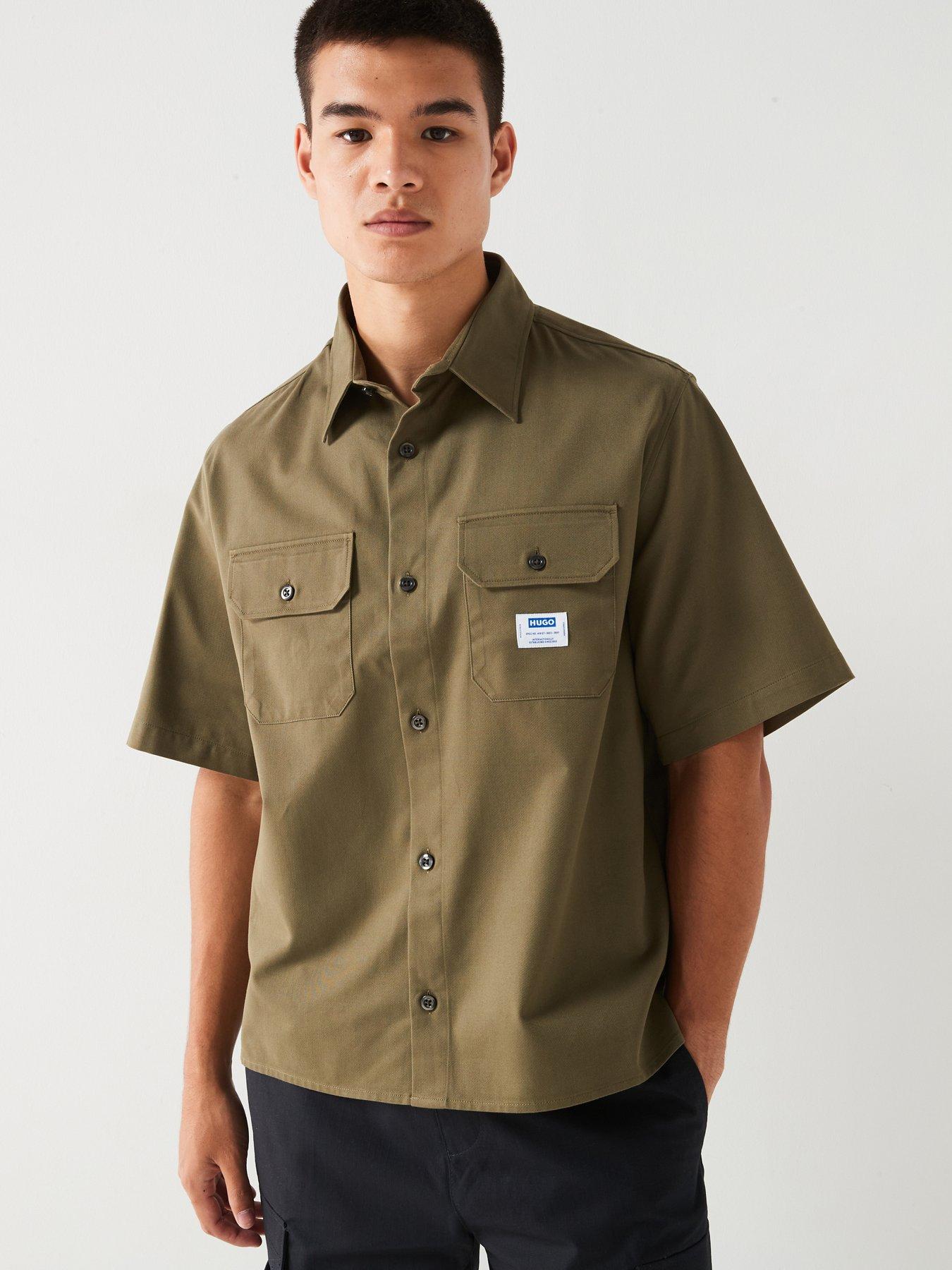 hugo-blue-ekyno-loose-fit-double-pocket-short-sleeve-shirt-khaki