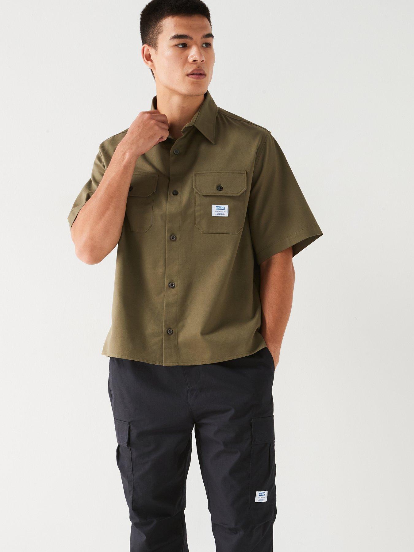 hugo-blue-ekyno-loose-fit-double-pocket-short-sleeve-shirt-khakidetail