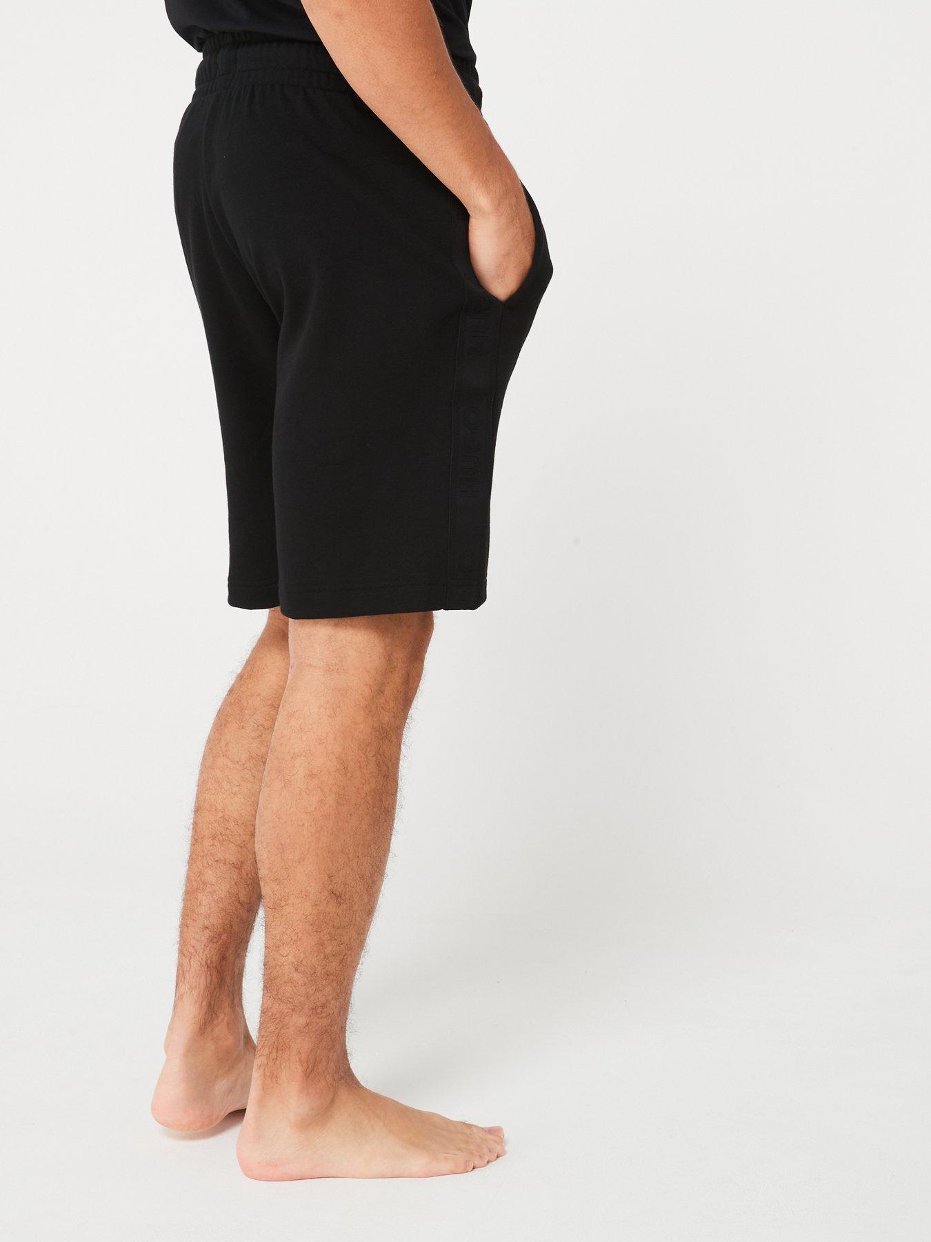 hugo-hugo-tonal-logo-loungewear-shorts-blackstillFront