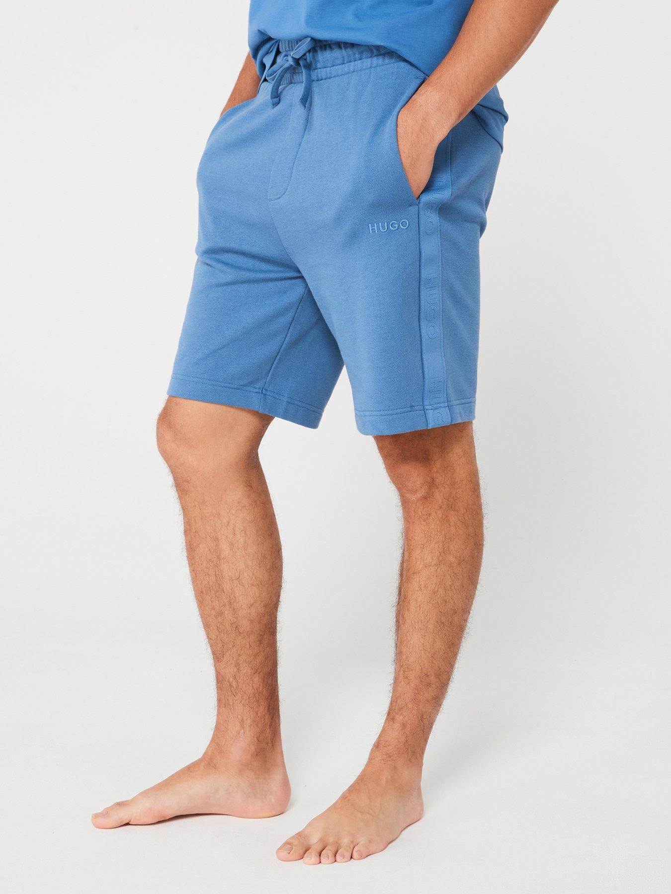 hugo-hugo-tonal-logo-loungewear-shorts-blue