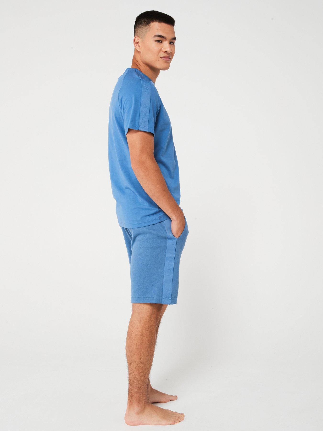 hugo-hugo-tonal-logo-loungewear-shorts-blueoutfit