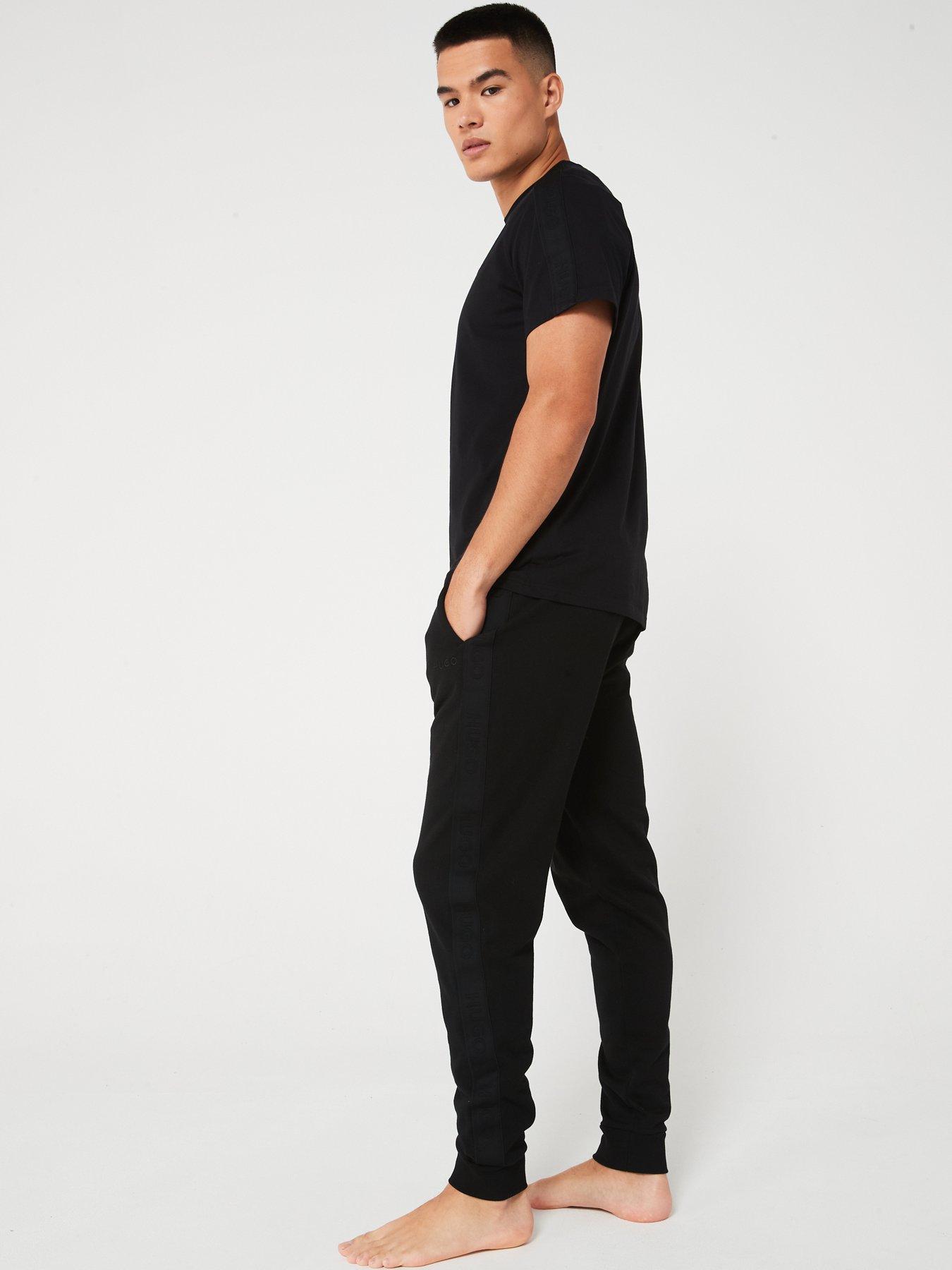 hugo-hugo-tonal-logo-cuff-loungewear-pants-blackoutfit