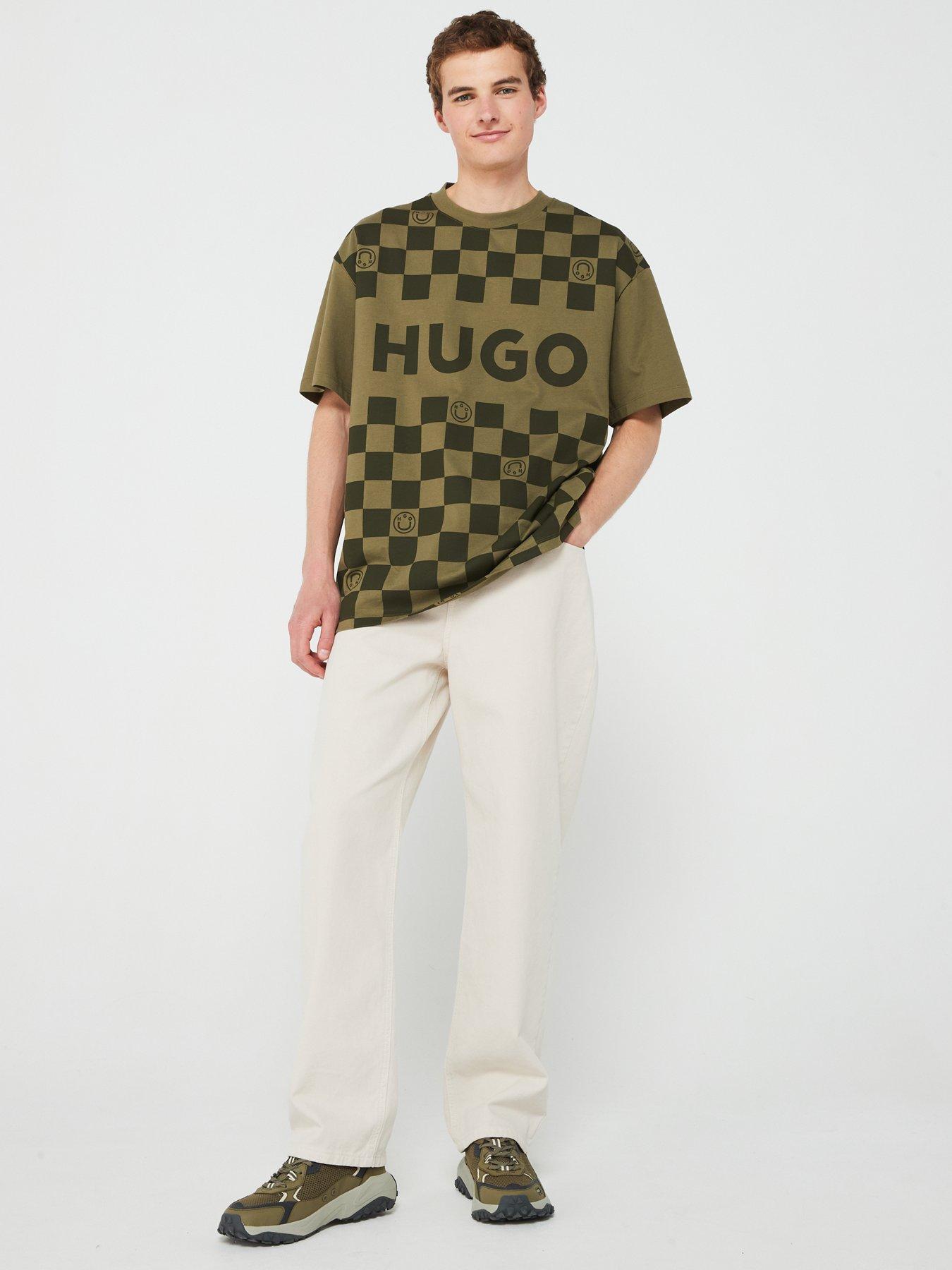 hugo-blue-narliparo-loose-fit-checkerboard-print-t-shirt-khakiback