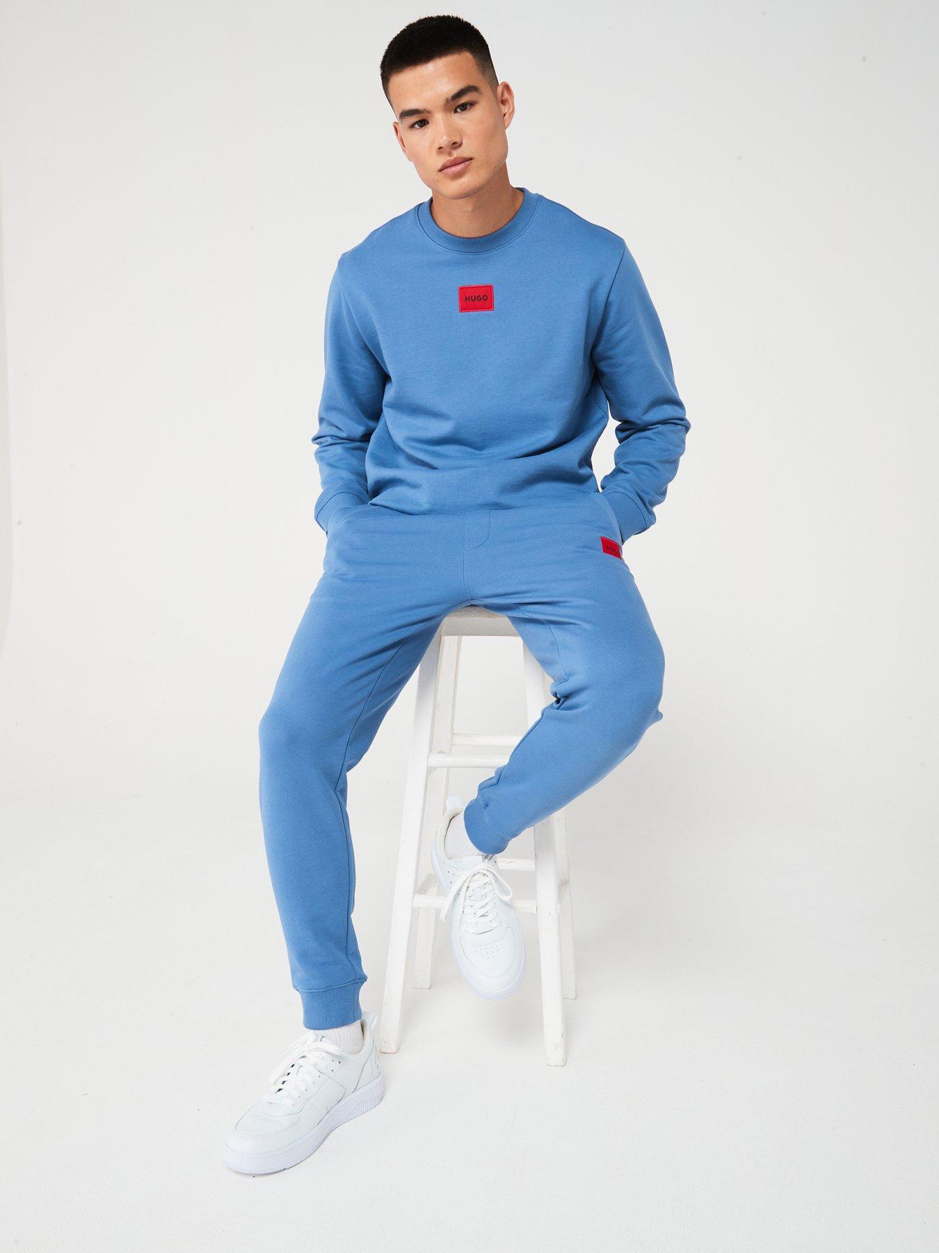 hugo-hugo-diragol-small-centre-patch-logo-crew-sweat-mid-blueoutfit