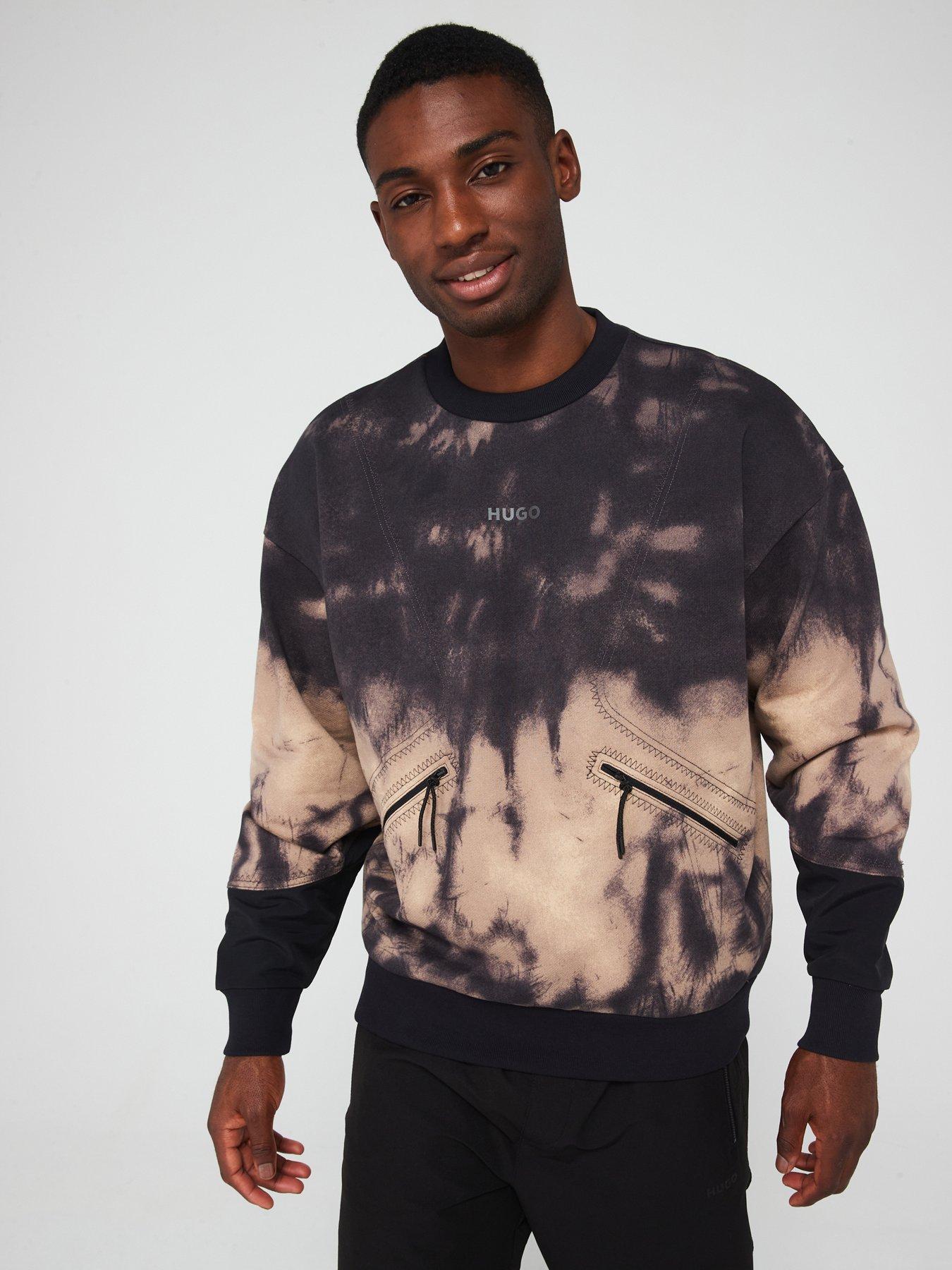 HUGO HUGO Dautumnas All Over Print Oversized Crew Sweat - Green