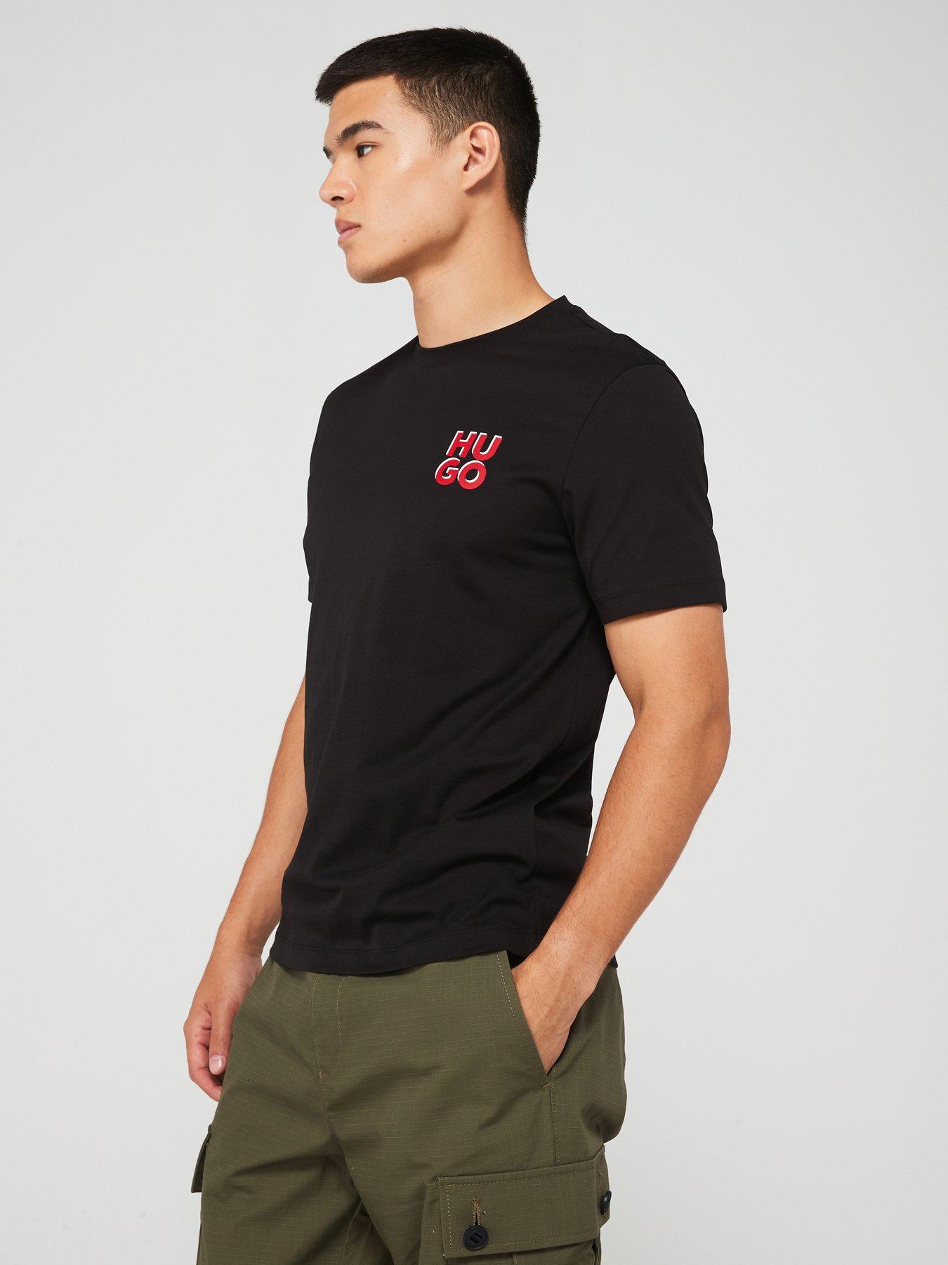 hugo-hugo-dimoniti-regular-fit-stacked-logo-t-shirt-black