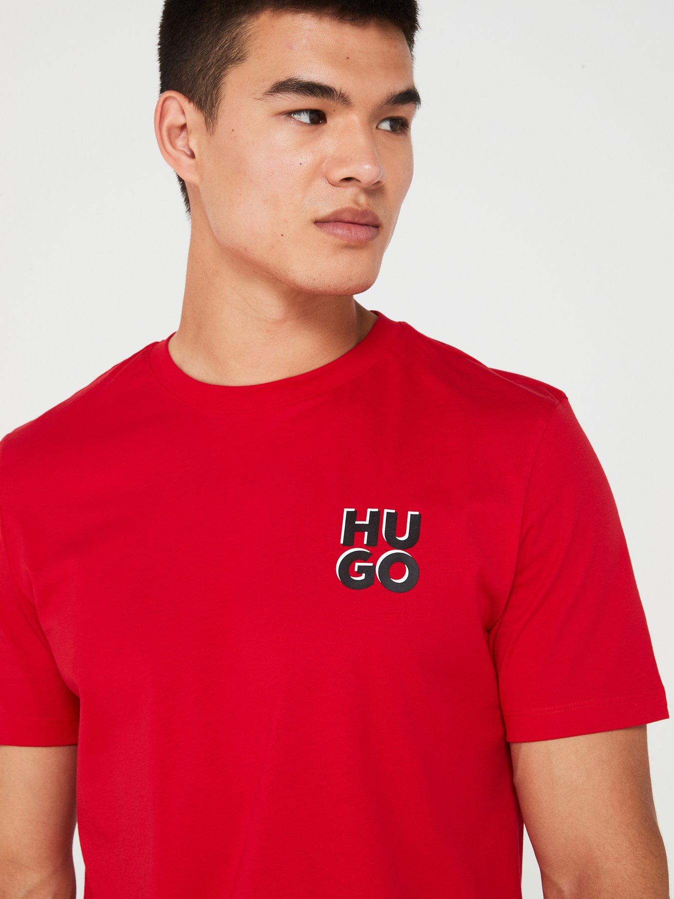 hugo-hugo-dimoniti-regular-fit-stacked-logo-t-shirt-red