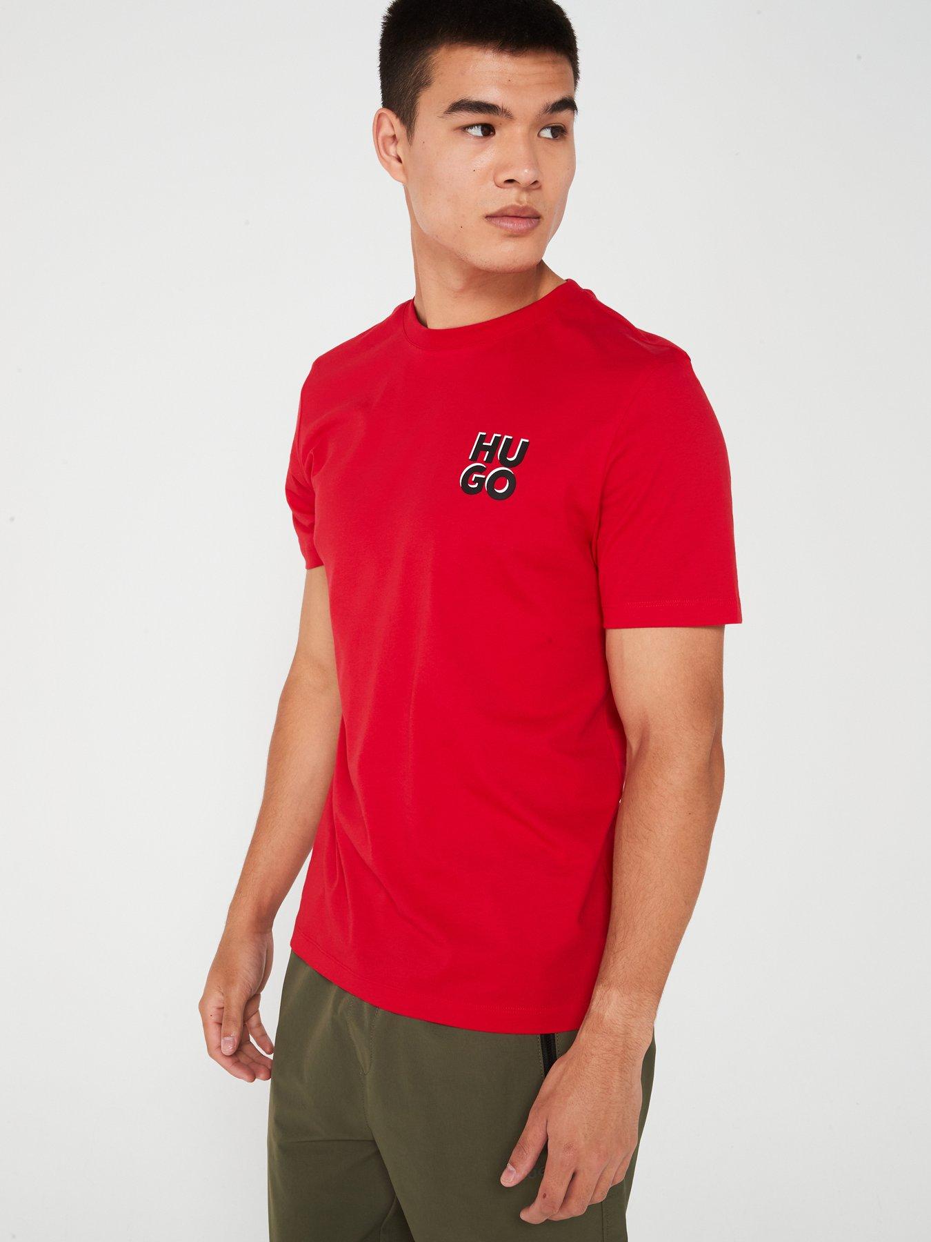 hugo-hugo-dimoniti-regular-fit-stacked-logo-t-shirt-reddetail