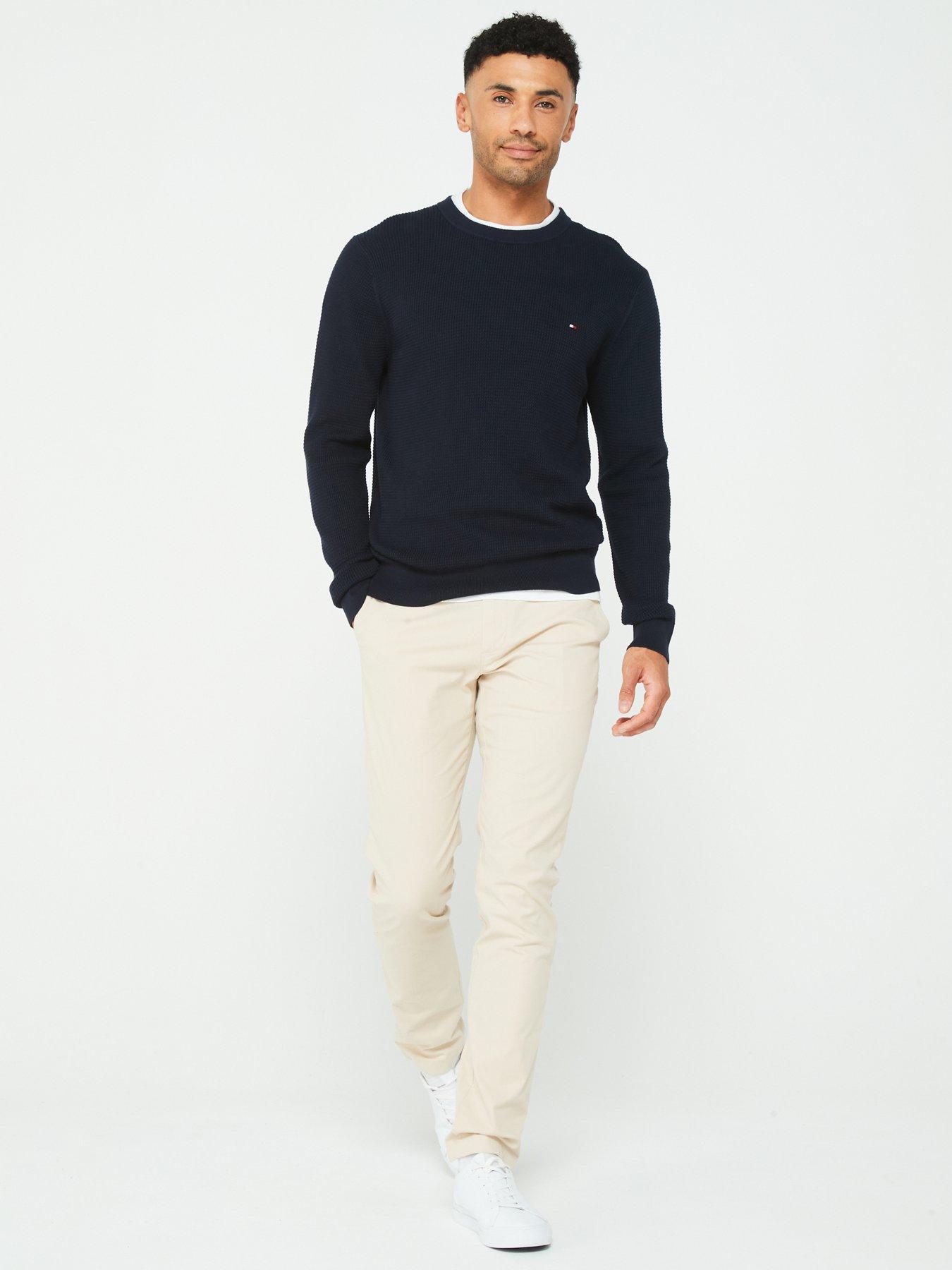 tommy-hilfiger-tommy-hilfiger-refined-structure-cotton-crew-knitted-jumper-navyback