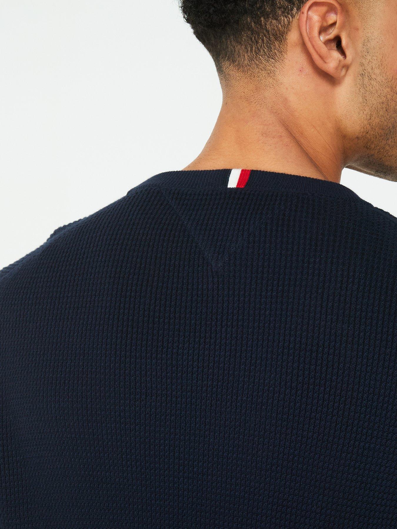 tommy-hilfiger-tommy-hilfiger-refined-structure-cotton-crew-knitted-jumper-navydetail