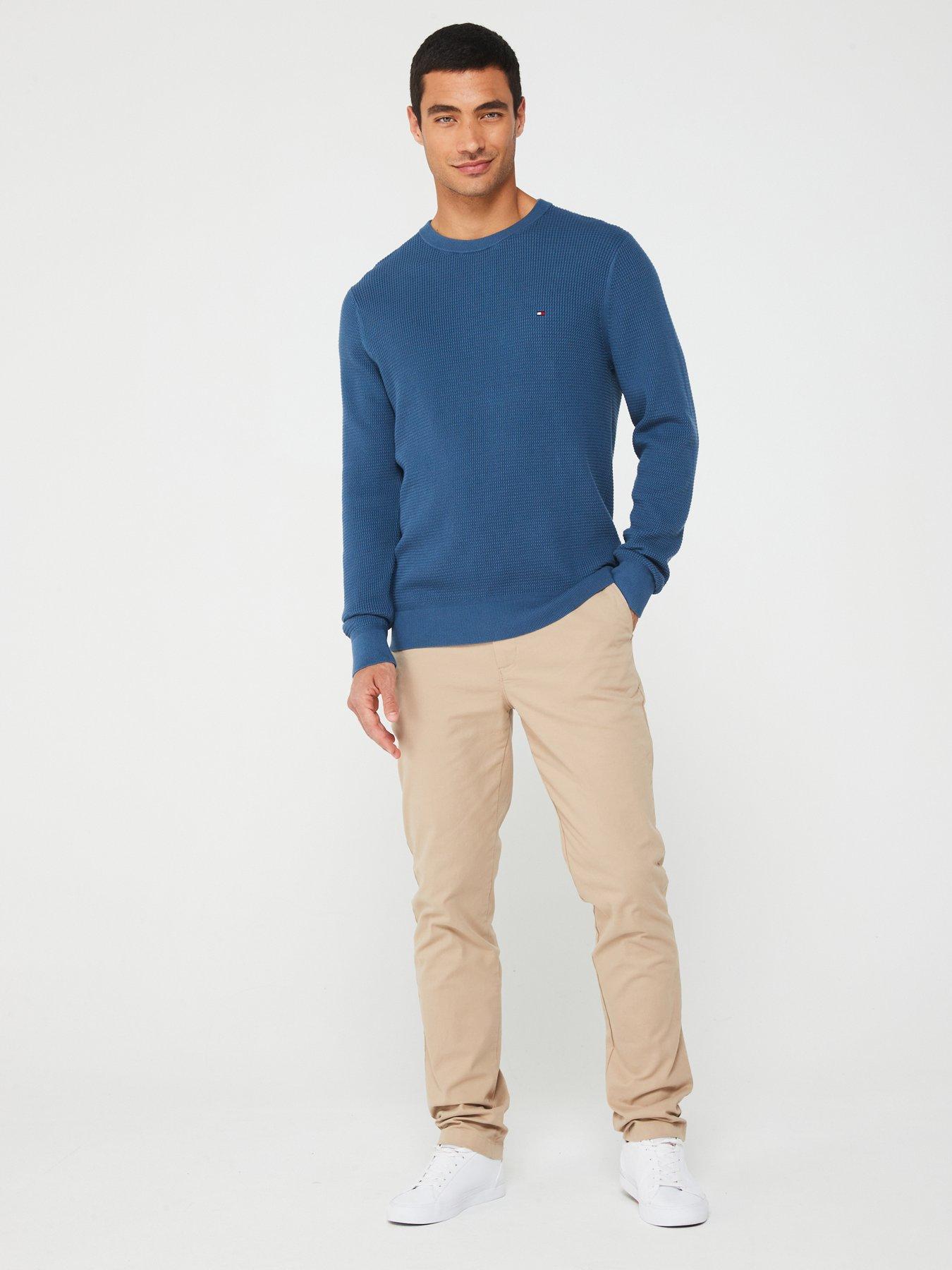 tommy-hilfiger-tommy-hilfiger-refined-structure-cotton-crew-knitted-jumper-blueback