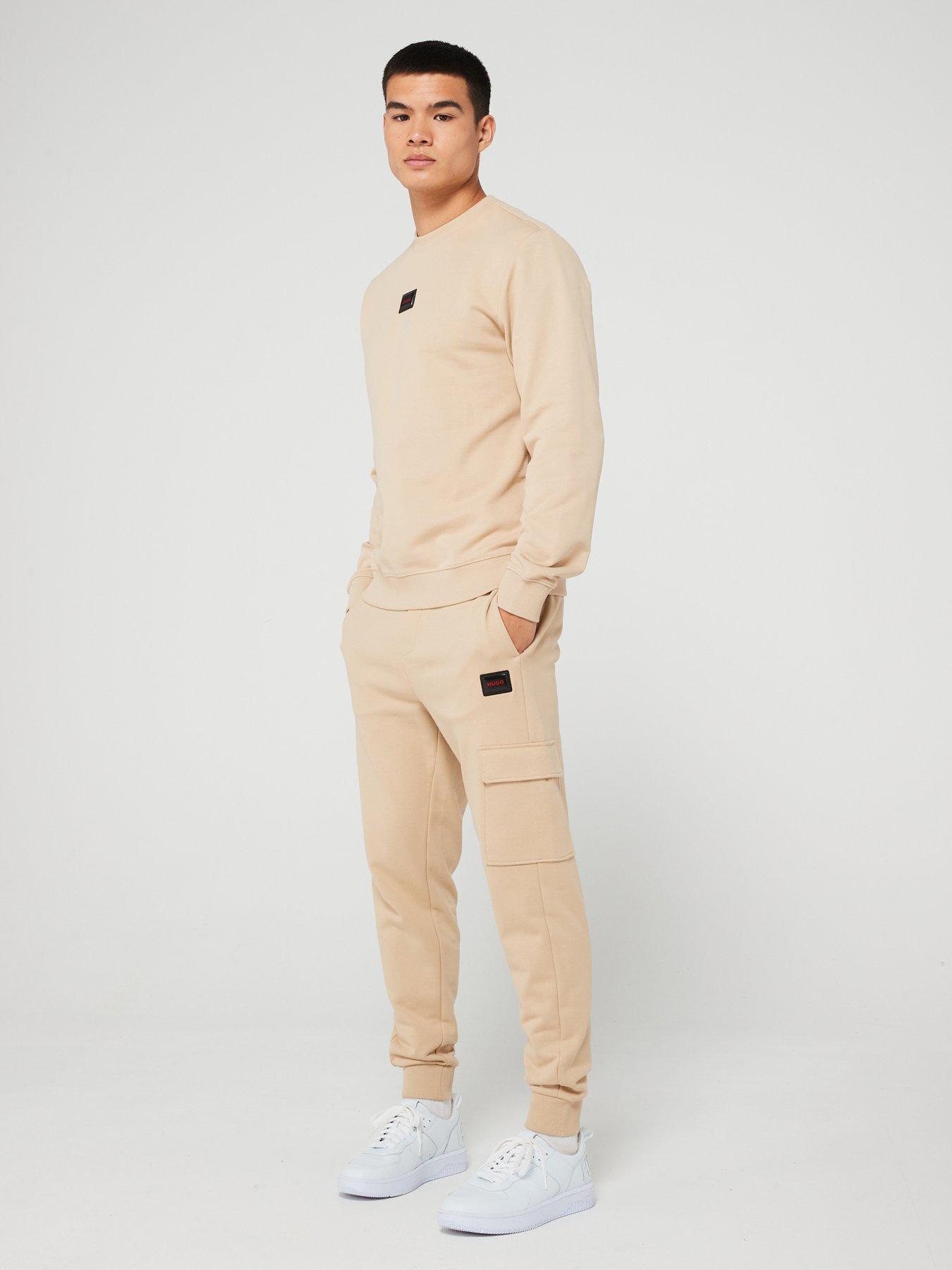 hugo-hugo-dwellrom-relaxed-fit-gel-logo-cargo-joggers-beigeback