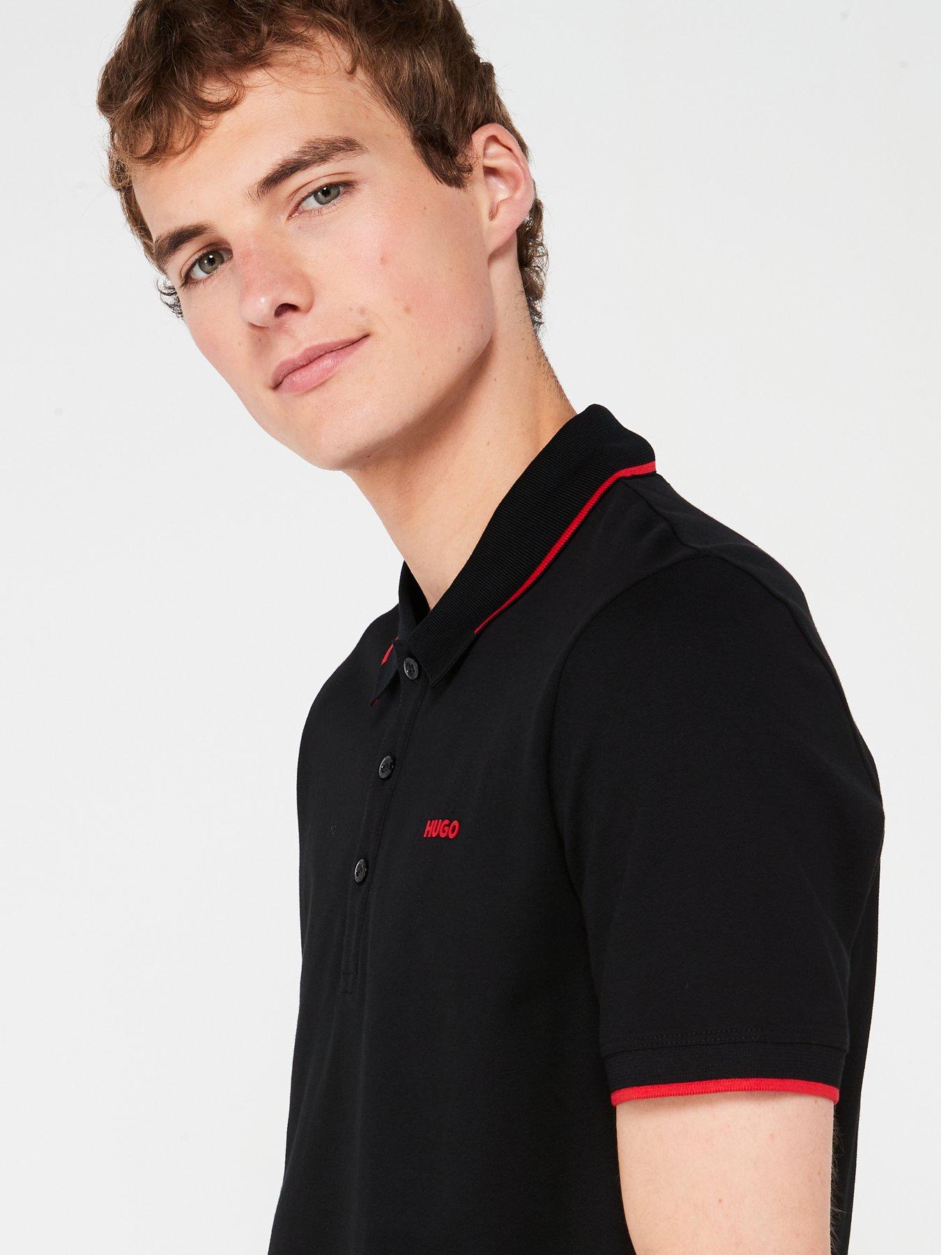 hugo-dinoso222-slim-fit-tipping-polo-shirt-blackredoutfit