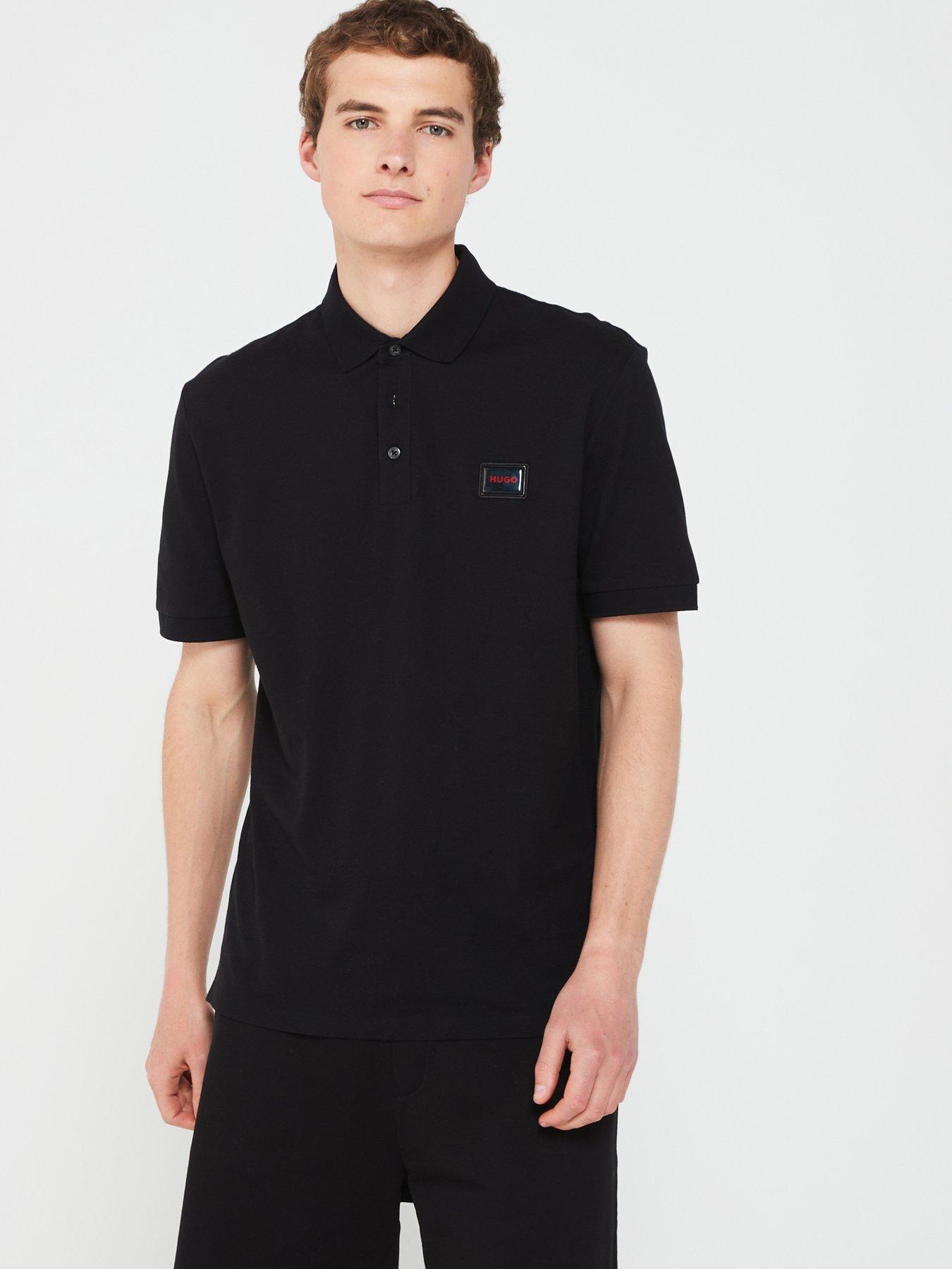 hugo-hugo-dereso-regular-fit-gel-logo-polo-shirt-black