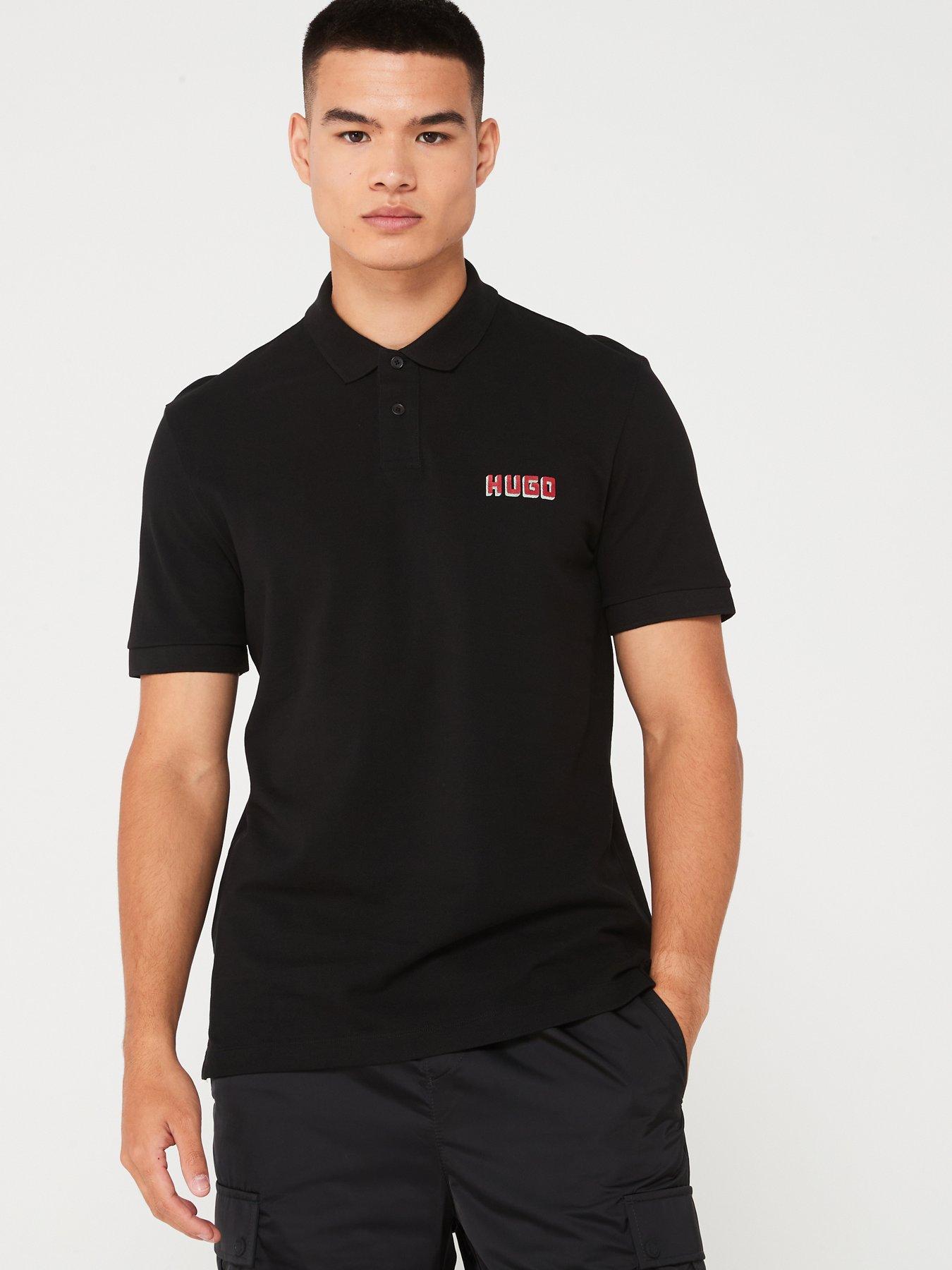 hugo-hugo-diqonos-regular-fit-hand-paint-logo-polo-shirt-black