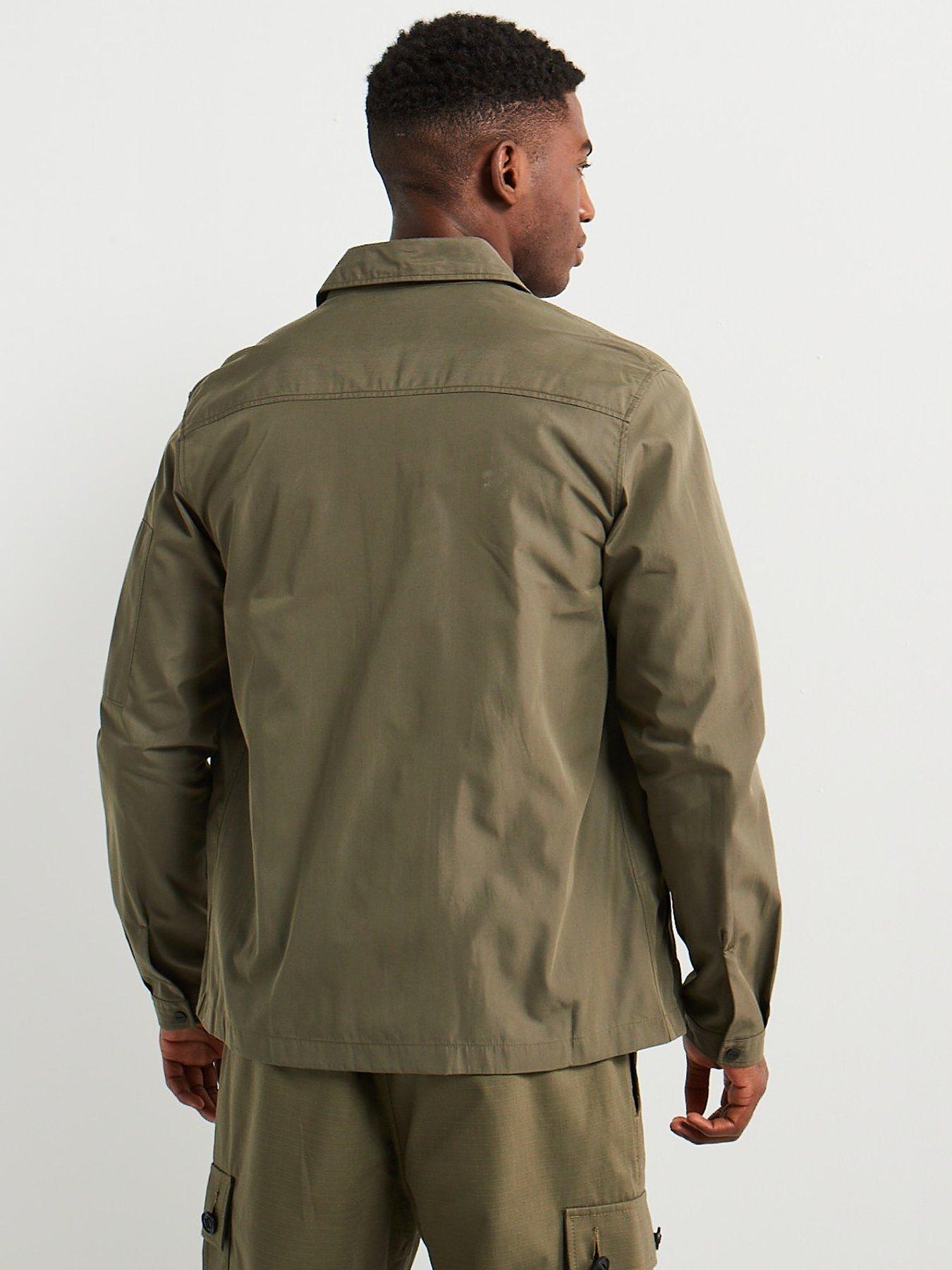 hugo-hugo-emmond-regular-fit-zip-thru-overshirt-dark-olivestillFront