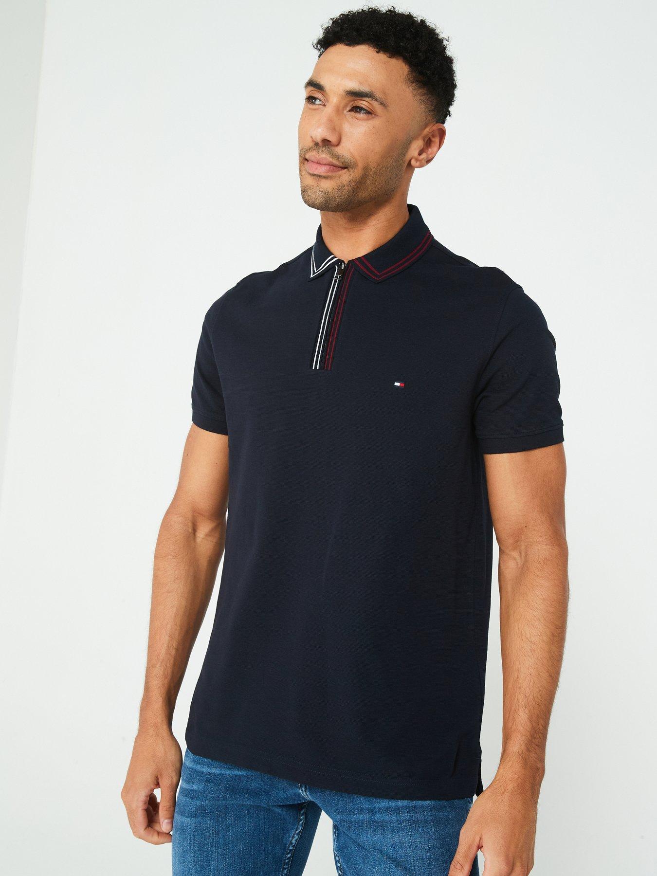 tommy-hilfiger-tommy-hilfiger-zip-placket-tipping-regular-fit-polo-shirt-navy